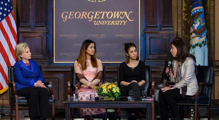 Nadia Murad Receives Hillary Rodham Clinton Award for Advancing Women in Peace and Security