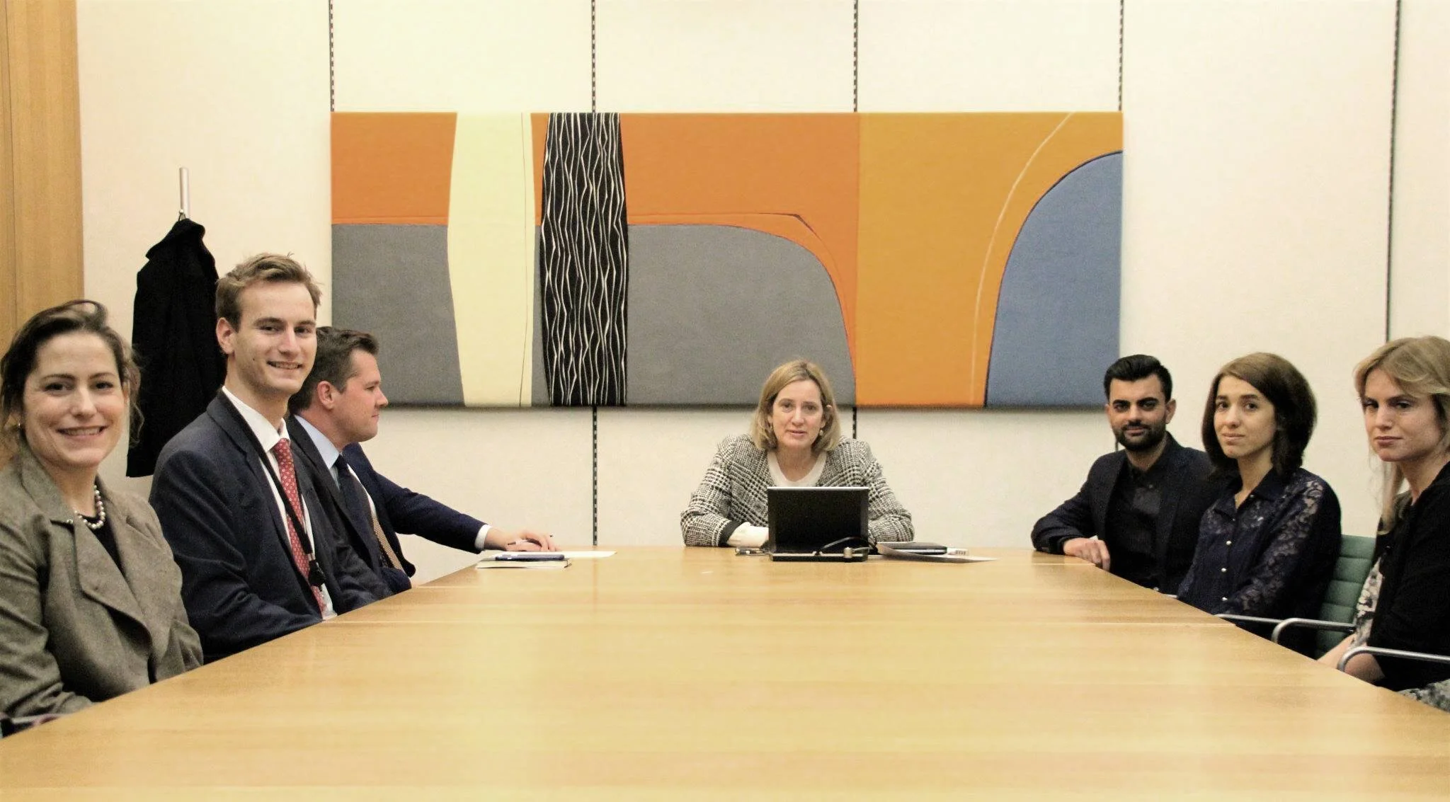 Nadia met British Home Secretary&nbsp;Amber Rudd MP&nbsp;and MP Robert Jenrick