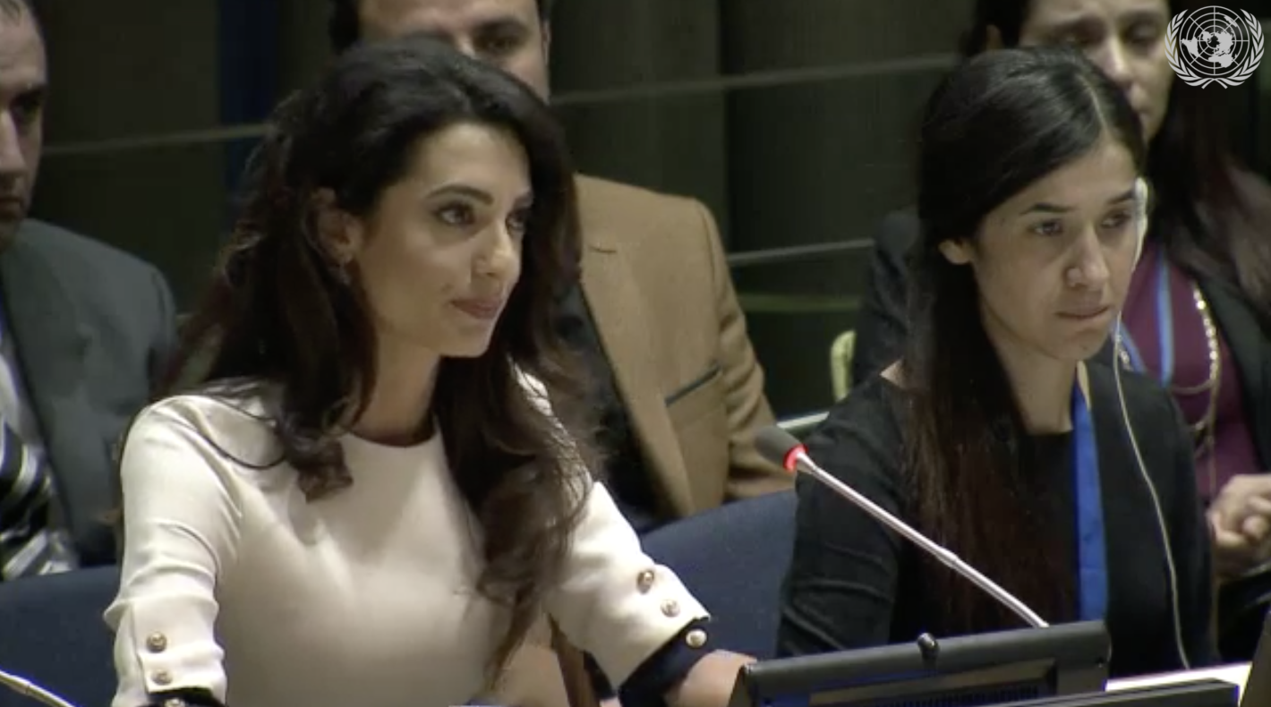 The appointment ceremony of Ms. Nadia Murad Basee Taha as UNODC Goodwill Ambassador