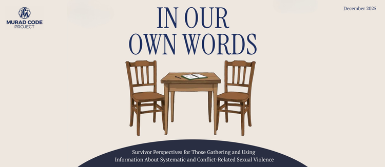 IICI veröffentlicht Publikation "In Our Own Words: Survivor Perspectives" mit Vorwort von Nadia Murad