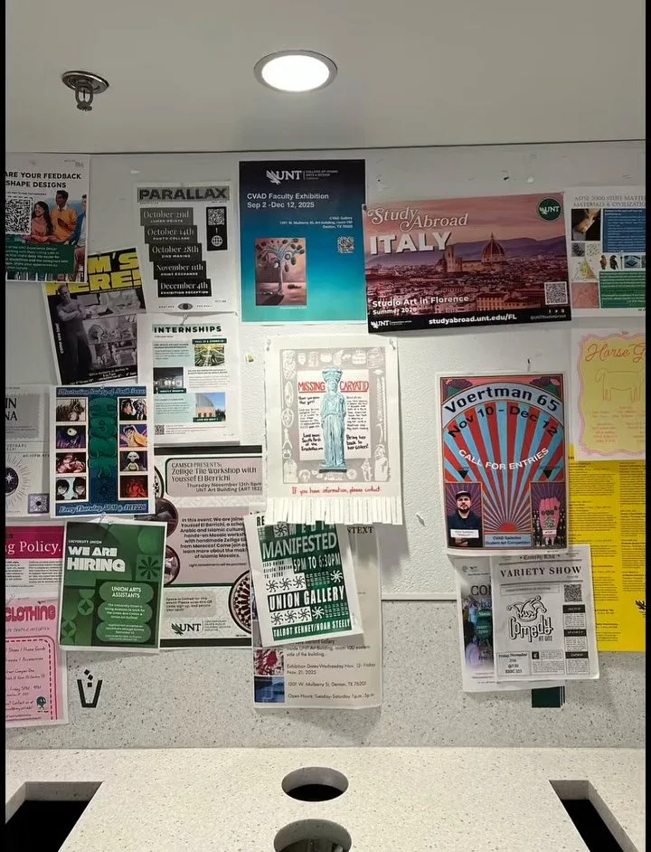 &ldquo;Lost Caryatid Sister&rdquo; is a series of screen-printed posters set around the art building focused on asking the public if they have any information regarding a missing caryatid. The piece in question is not missing, but held at the British