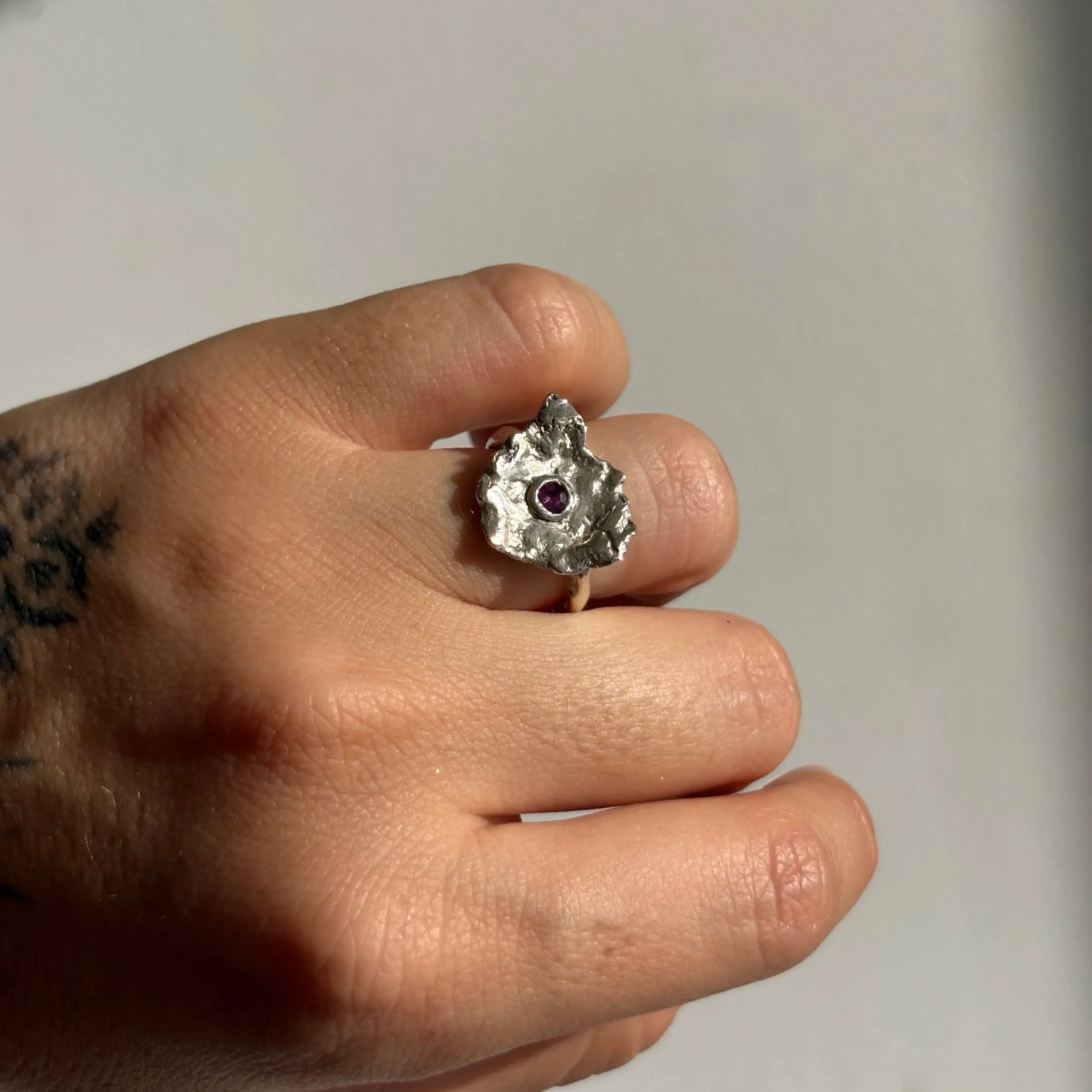 Tourmaline Flower Ring