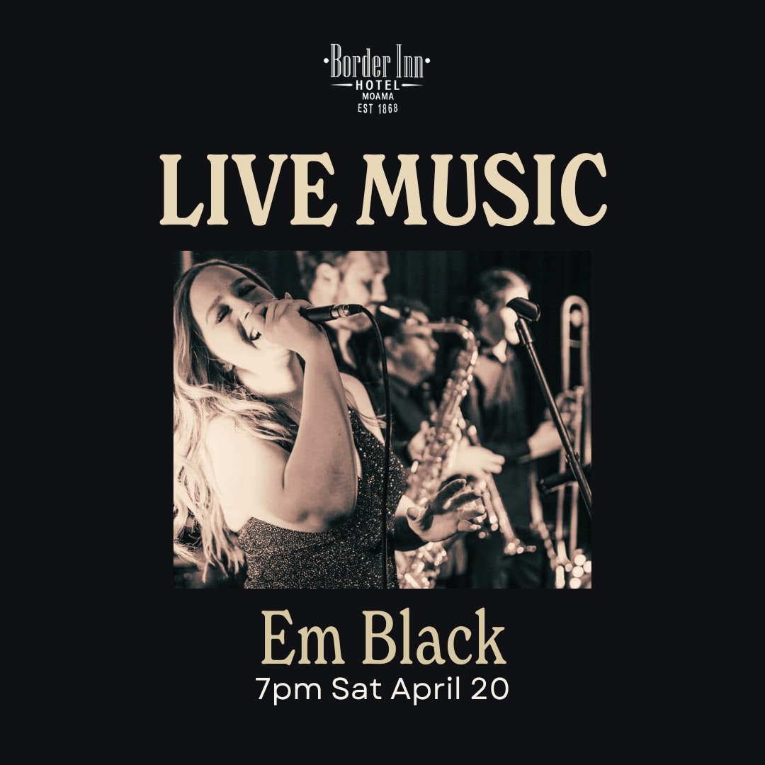 Live Music At The Border Inn This Weekend 🎸

7pm Saturday 20th April: Em Black
2pm Sunday 21st April: Wazza

See you then!

#borderinnhotel #visitechucamoama ##visitthemurray #livemusic #moama #moamalife #borderinn