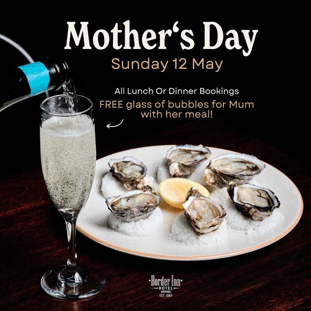 Mother&rsquo;s Day At The Border Inn Hotel - Sunday 12th May.

All Mums will receive a complimentary glass of bubbles to enjoy with her meal.
Available for both lunch and dinner.

Learn more at the Border Inn website (link in bio)

#borderinnhotel #m