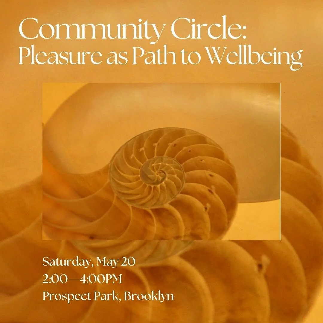 SOLD OUT: AN INVITATION - PLEASURE AS PATH TO WELLBEING ❤️&zwj;🔥 

On Sat, May 20&hellip; I&rsquo;m hosting a Women&rsquo;s Circle and Gathering in Prospect Park on my favorite topic&hellip; Sensuality and Pleasure 🍇 2-4pm

LINK IN BIO TO REGISTER 