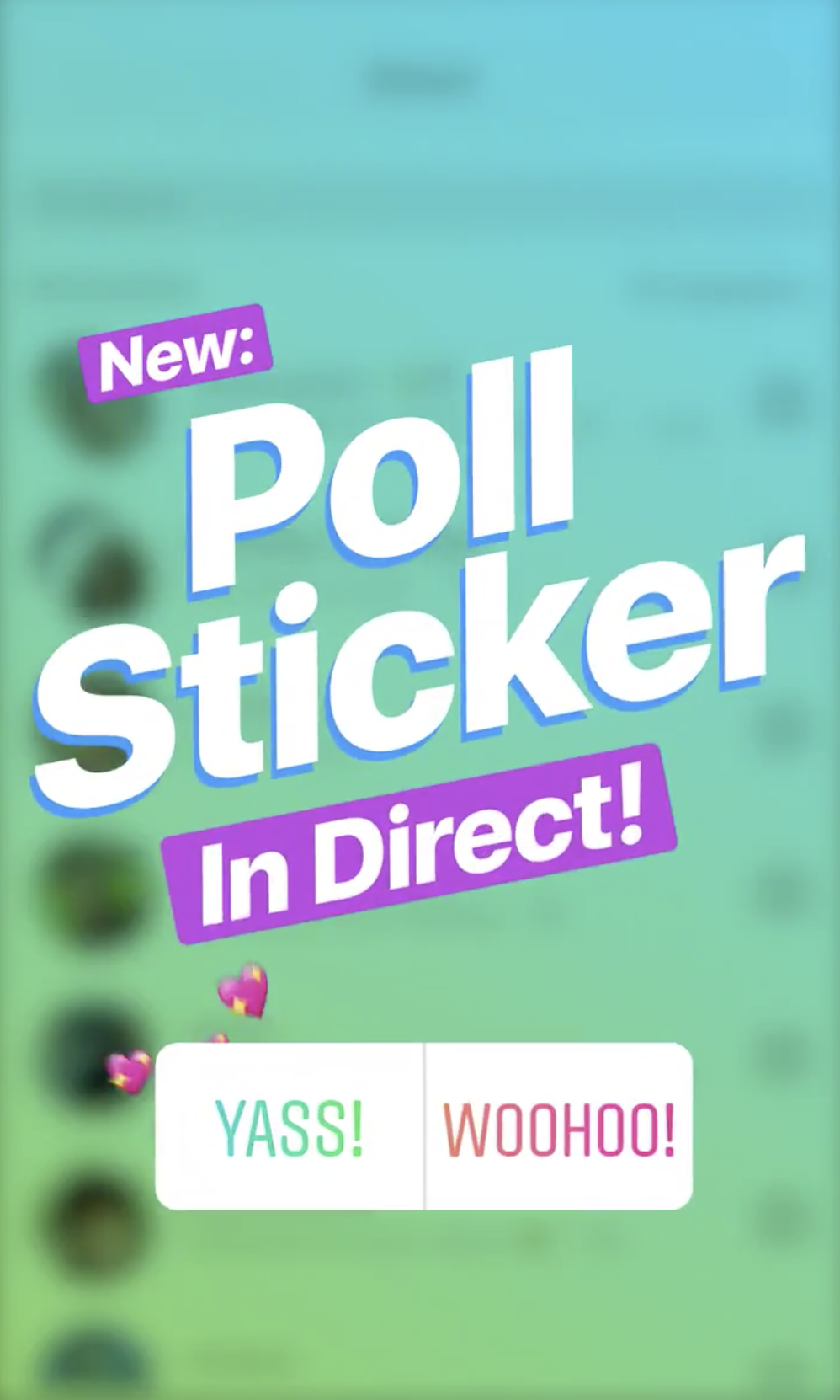 Instagram gives you the option to send polls within direct messages 