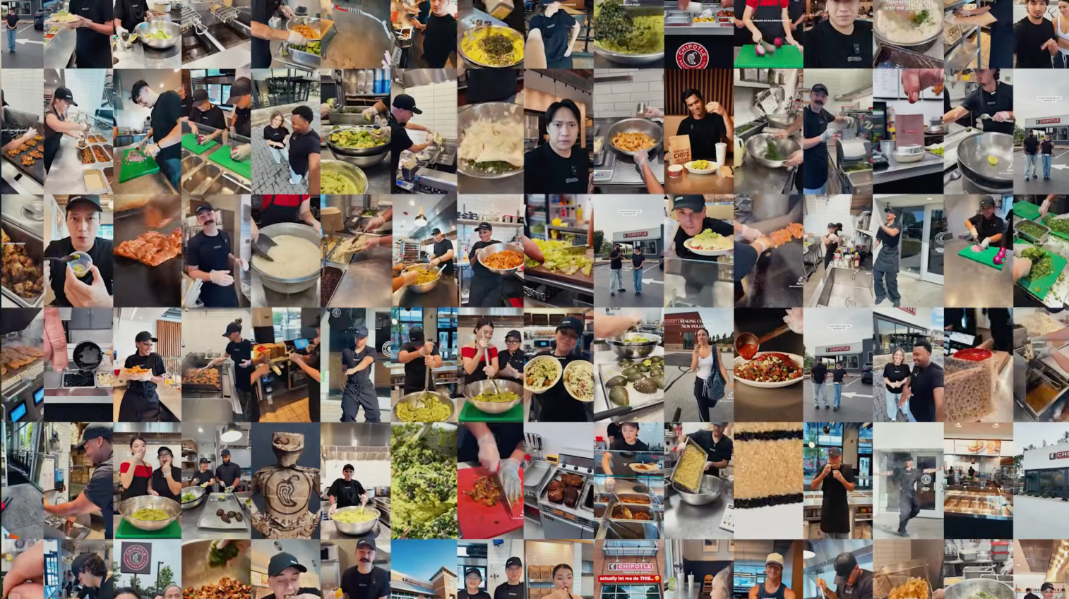 Chipotle 100 creators campaign