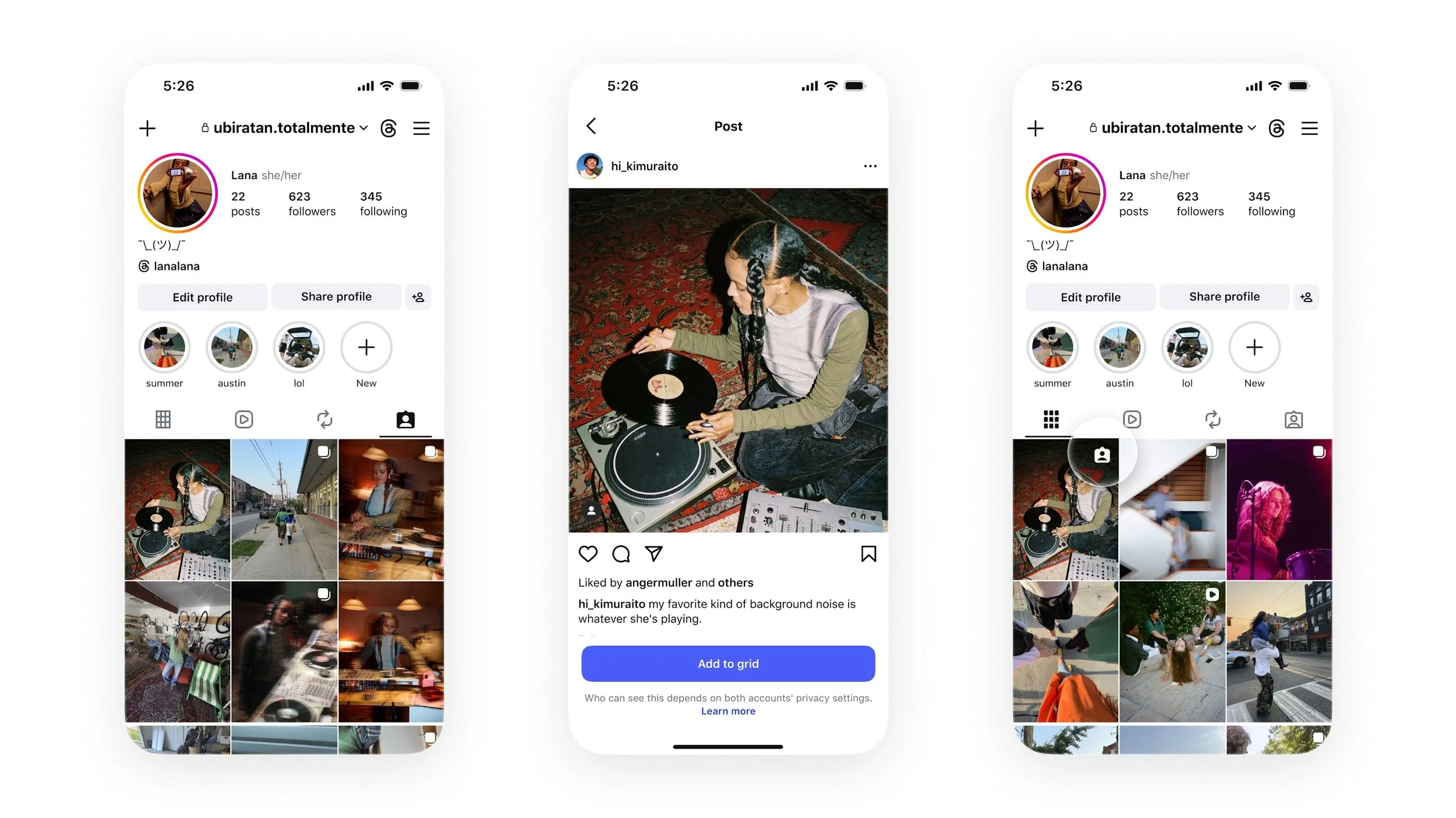 Instagram Lets USers Add Tagged Posts To THeir Main PRofile GRid 