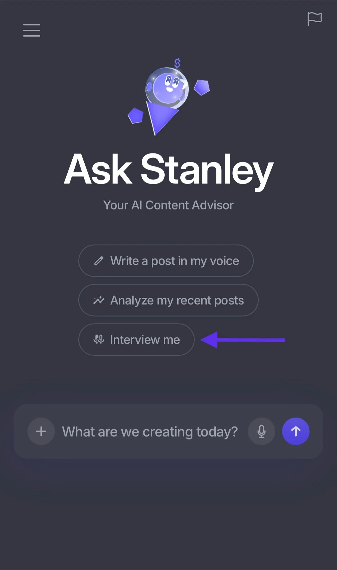 LinkedIn Content AI Advisor tool Stanley Adds Interview Me Feature