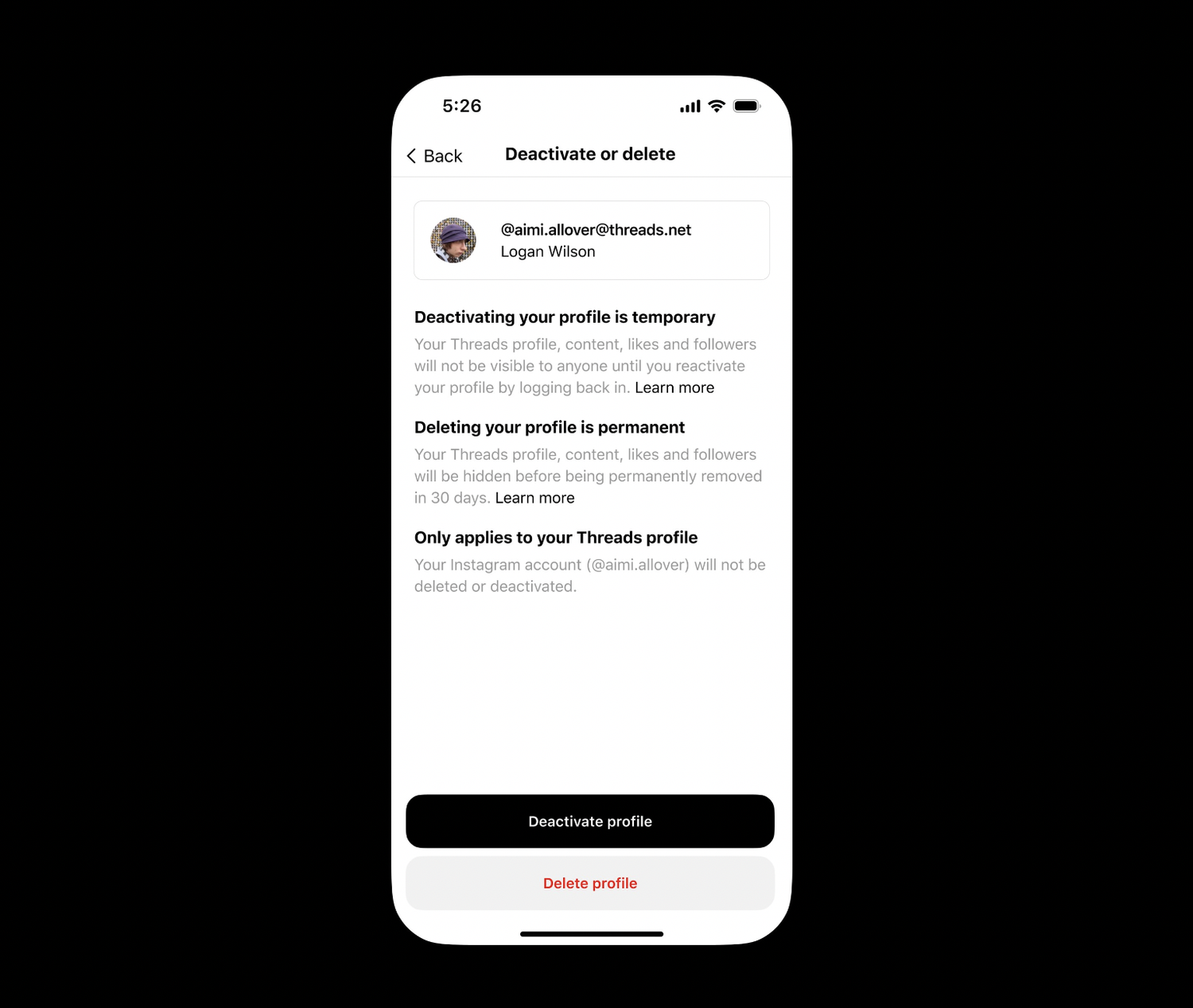 Threads Default User Threads Introduces New Control Features for User Profiles — Lindsey Gamble