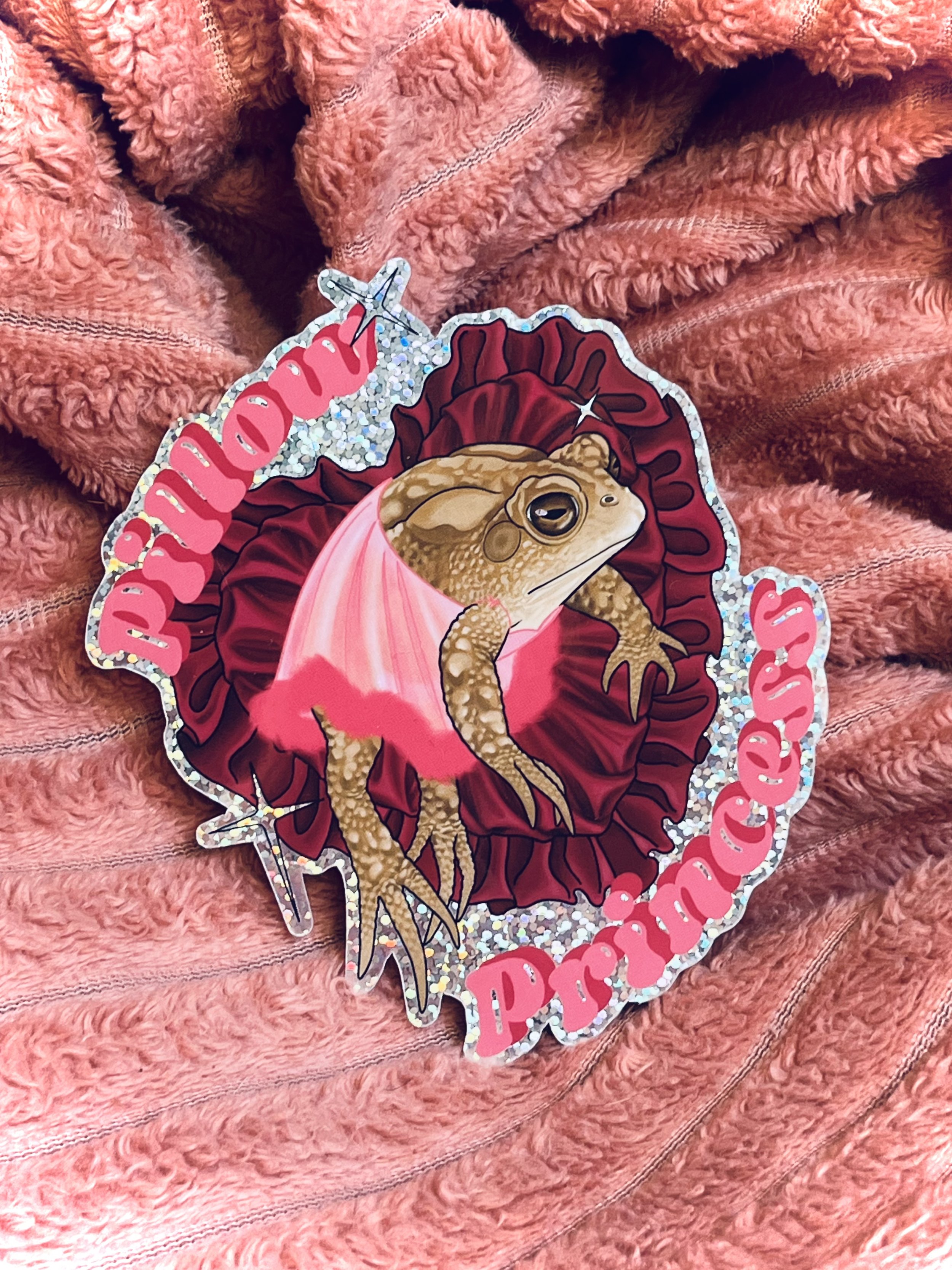 Pillow Princess Glitter Sticker