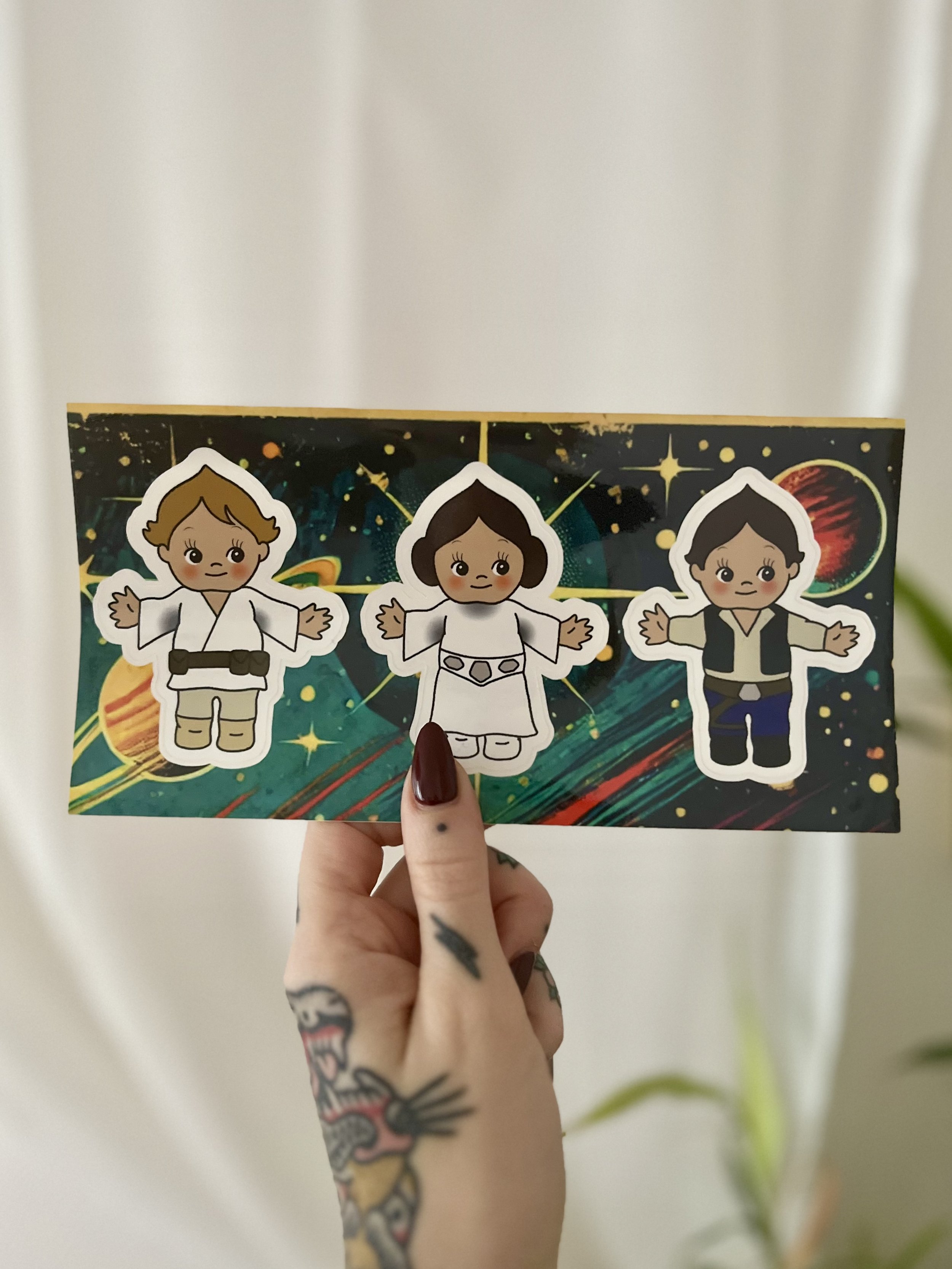 Star Wars Kewpie Sticker Sheet