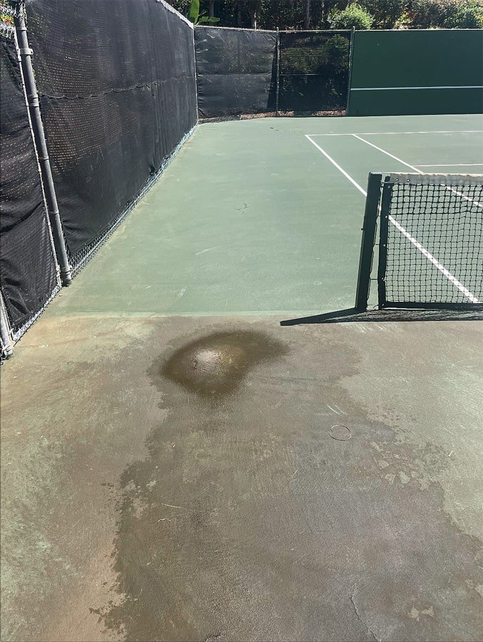 Halfway clean with extreme mold staining
