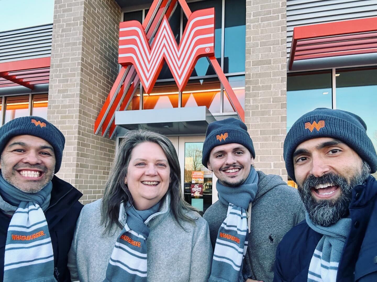 Celebrating the Whata-crew 🎬 after successfully opening #whataburger unit #1000 in ATL 👏👏👏🧡 @7manproductions 🎧 @lettergirl 🕵🏻&zwj;♀️ @pricepictures 📸 #videoproductioncompany #videoproduction #videomarketing #contentcreator #contentmarketing 