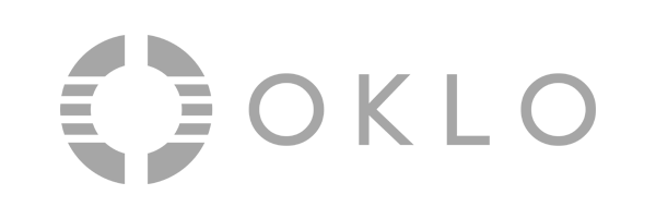 OKLO logo with circular emblem and the word 'OKLO'