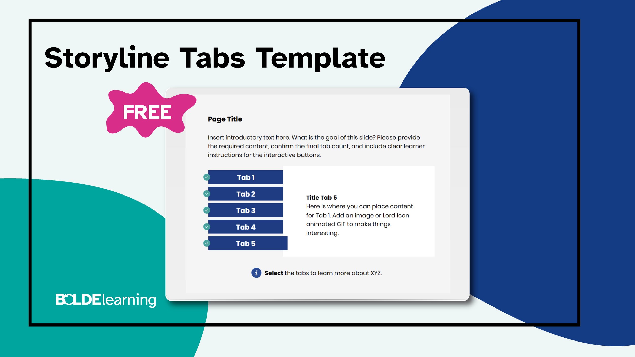 Create an Interactive Tab Layout in Storyline 360 (Free Template Download)