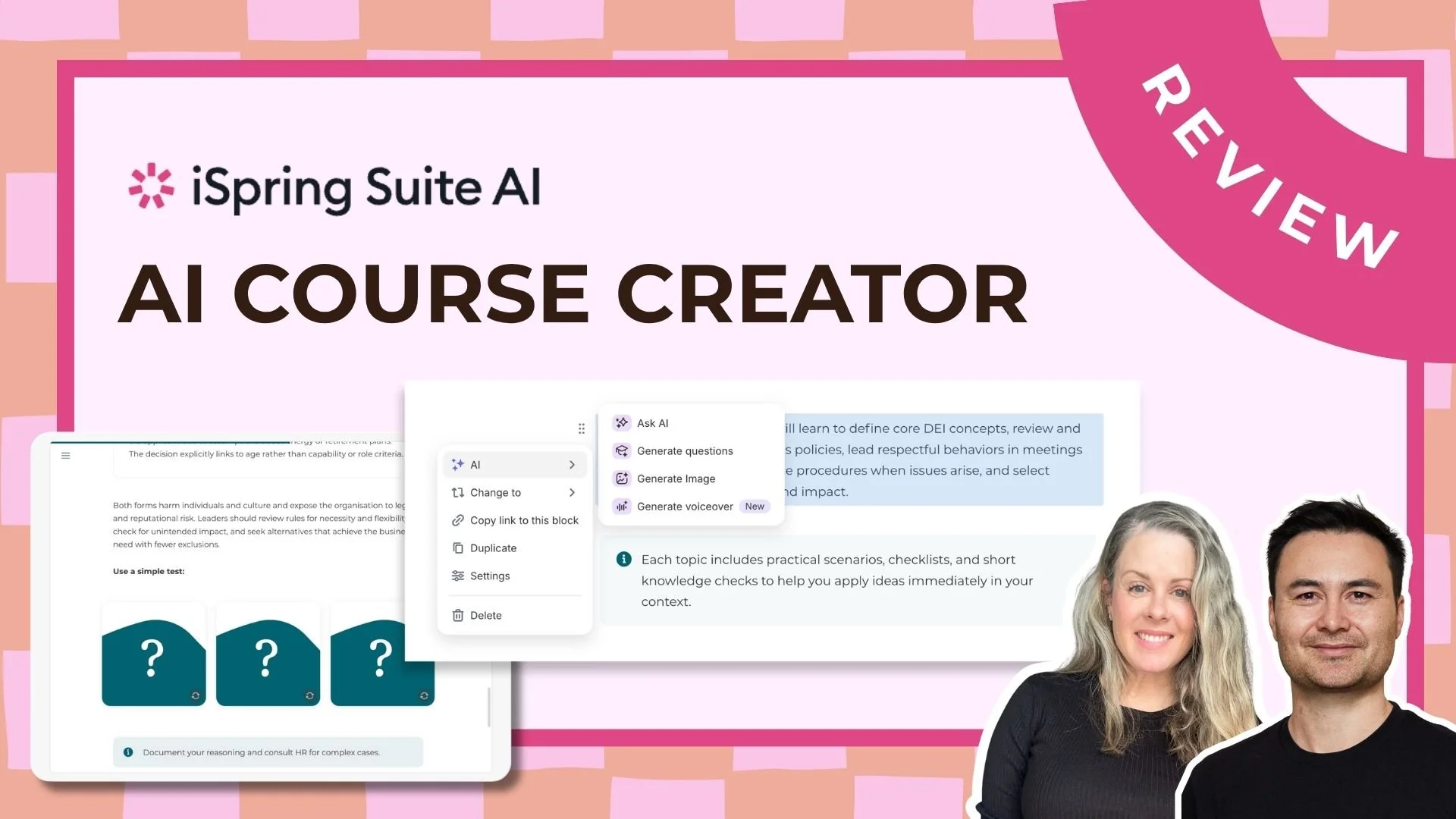 iSpring Suite AI Review - AI Course Creator