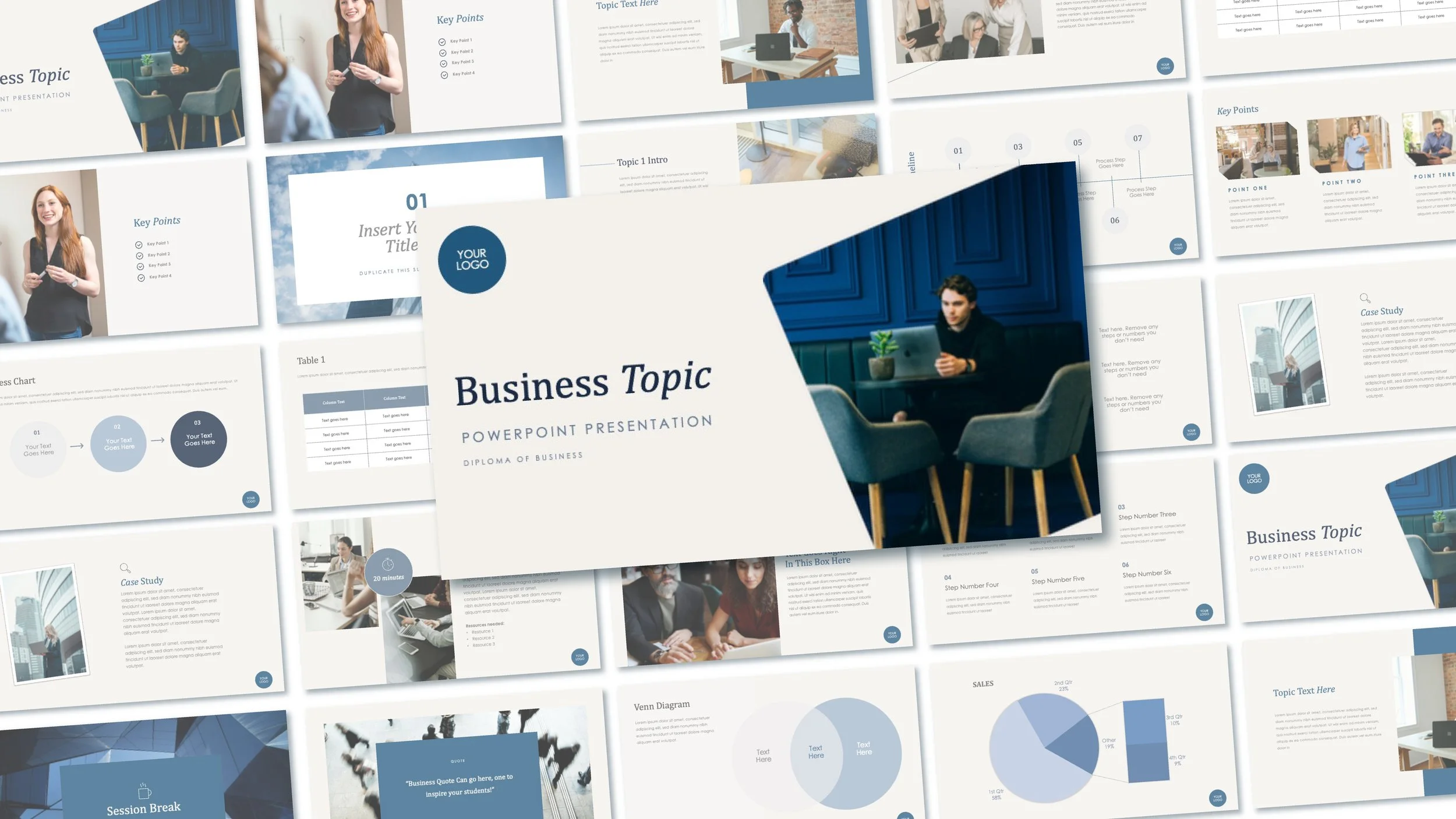 Business Themed PowerPoint Template