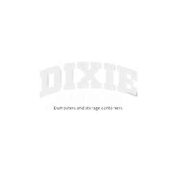 Logo of Dixie Red Hills with text "Dumpsters and storage containers."