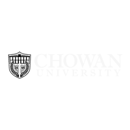 Chowan University logo with shield and text.