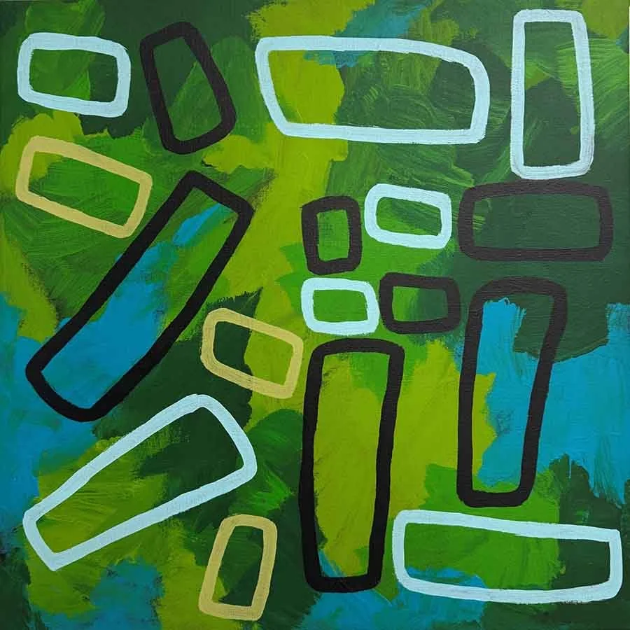 Kumanjayi (Walala) Tjapaltjarri & Michael Eather, 'Colour Mapping,' 2026, Acrylic on canvas 60x60cm 