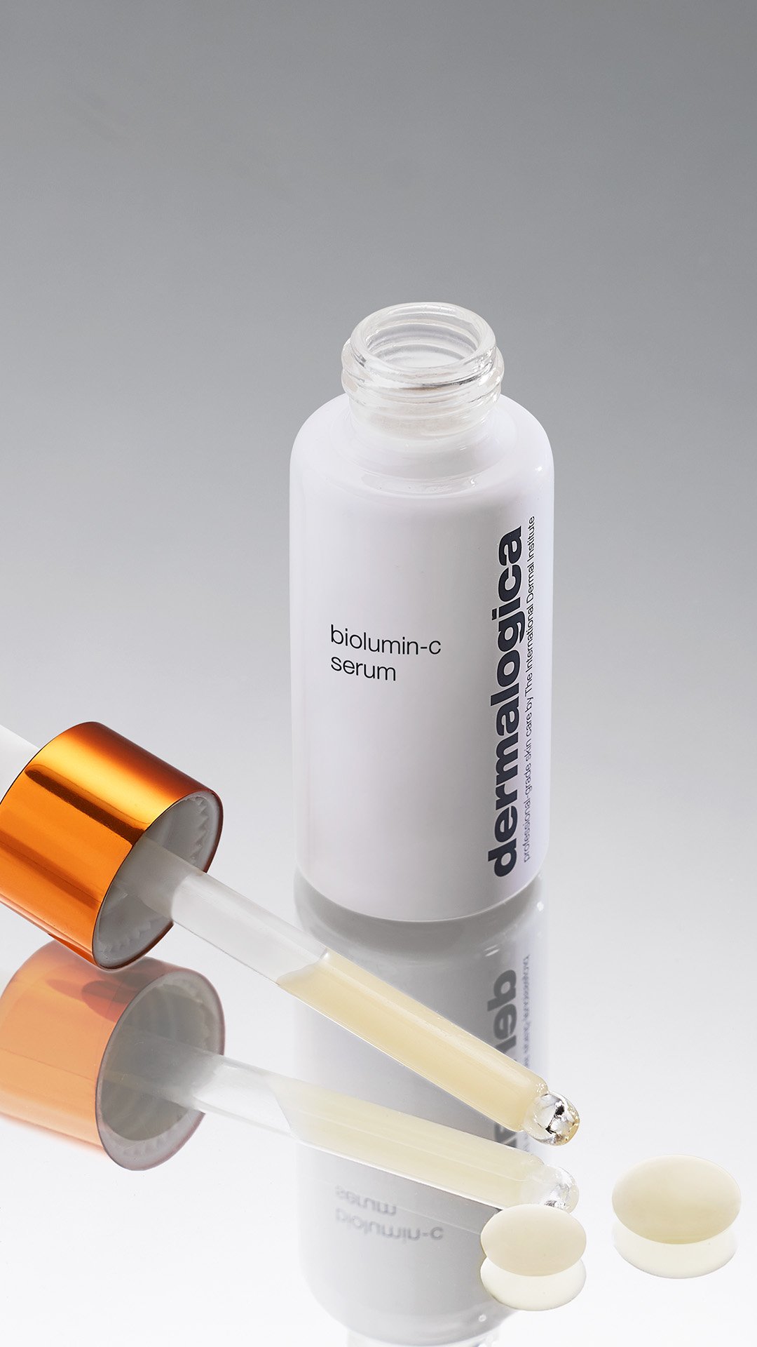9x16 - Product on mirror with product form - Biolumin-C Gel Moisturizer.jpg