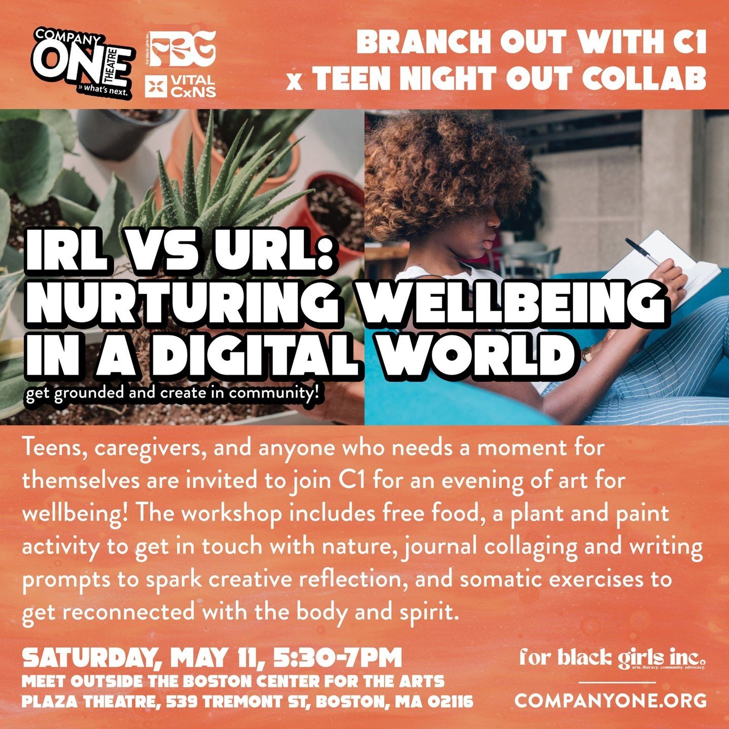 &quot;🎨✨ Join us for an evening of self-care through art. Teens, caregivers, and all seeking a moment of peace, come explore a variety of activities guided by For Black Girls, Vital CxNs, and Drama Therapist Jamila Batts Capitman. Get grounded, unle