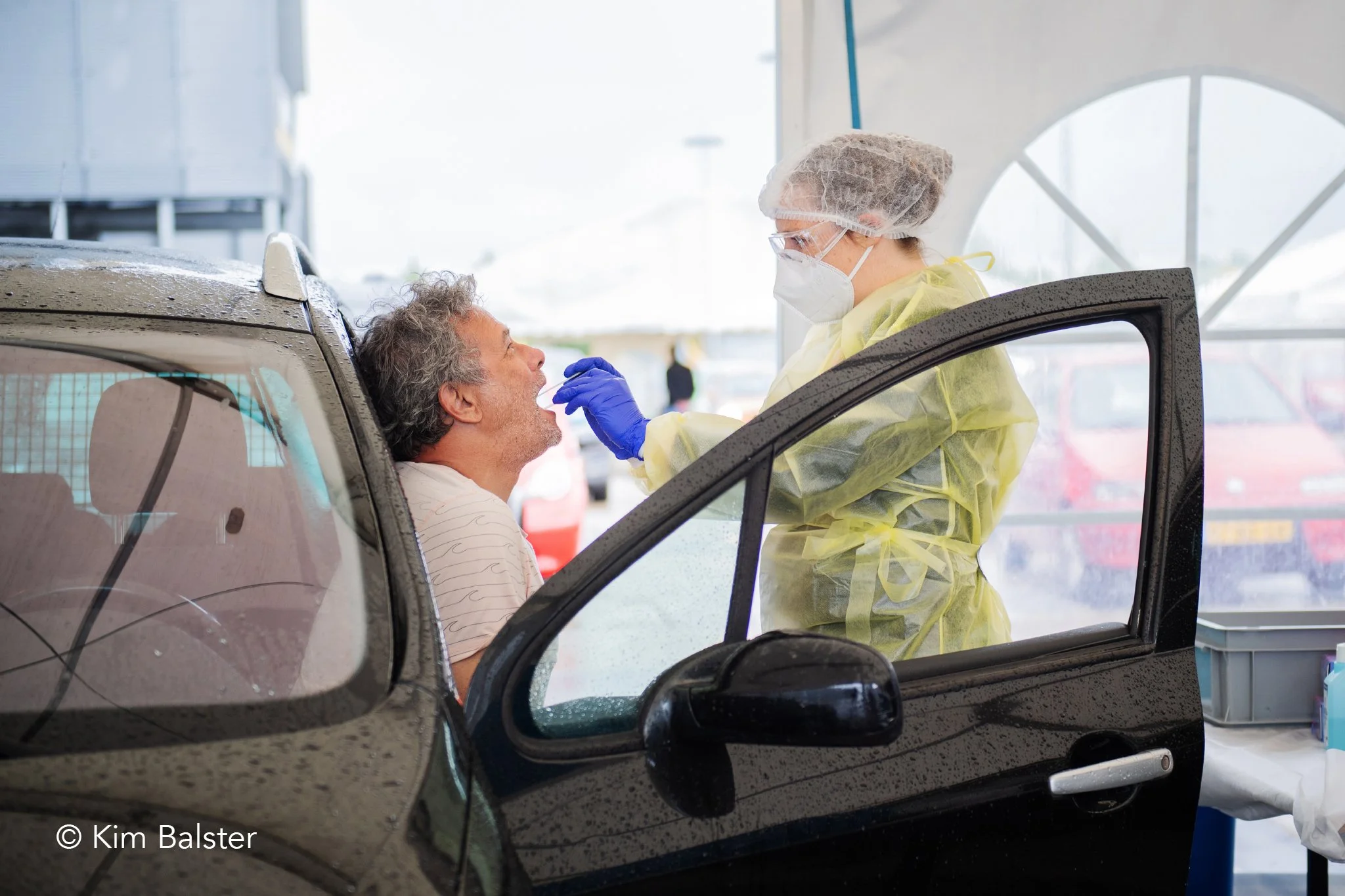 Red Cross / Covid-19 test drive-in / Limburg