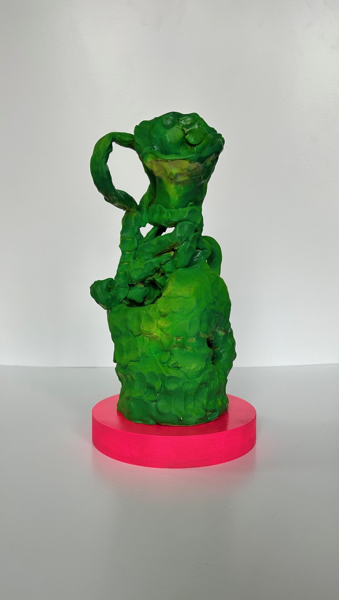 Cognitive Reassembly 001 // Clay, Paint, Wood //12x7" // 2023