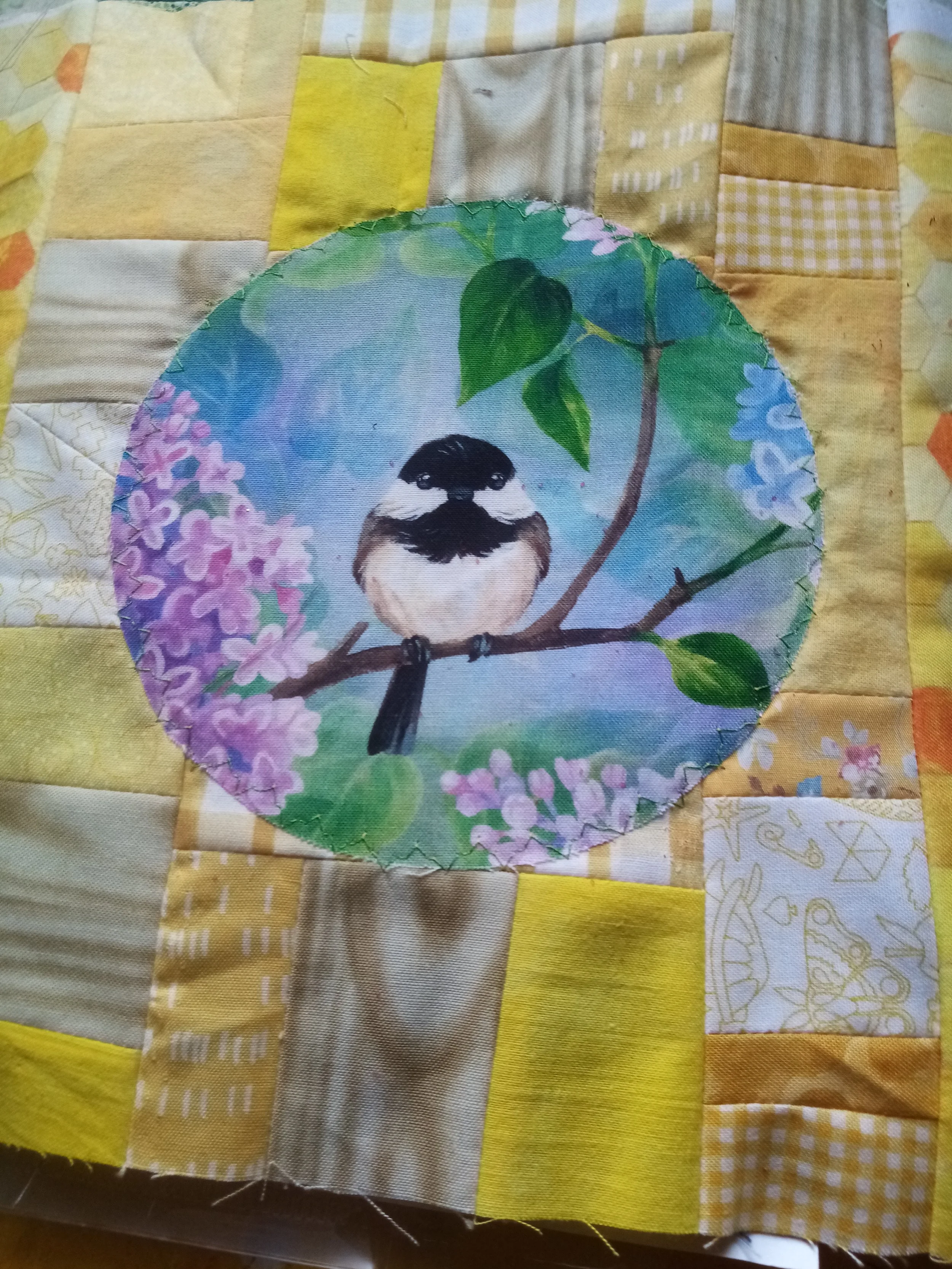 Spring Quilt Square Bird