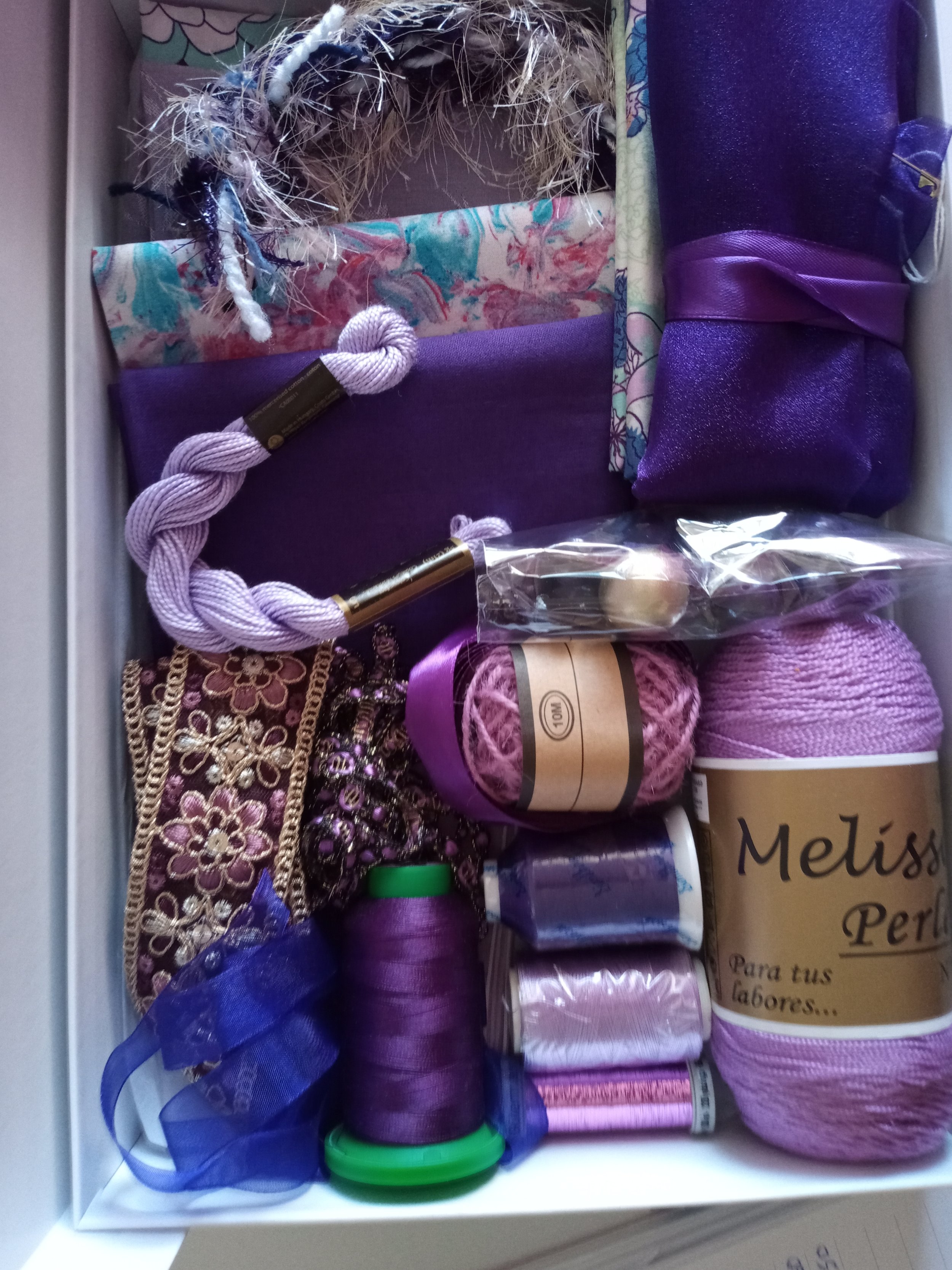 The Inspirational Fabric Plus Box Collection  A4  PURPLE (one)