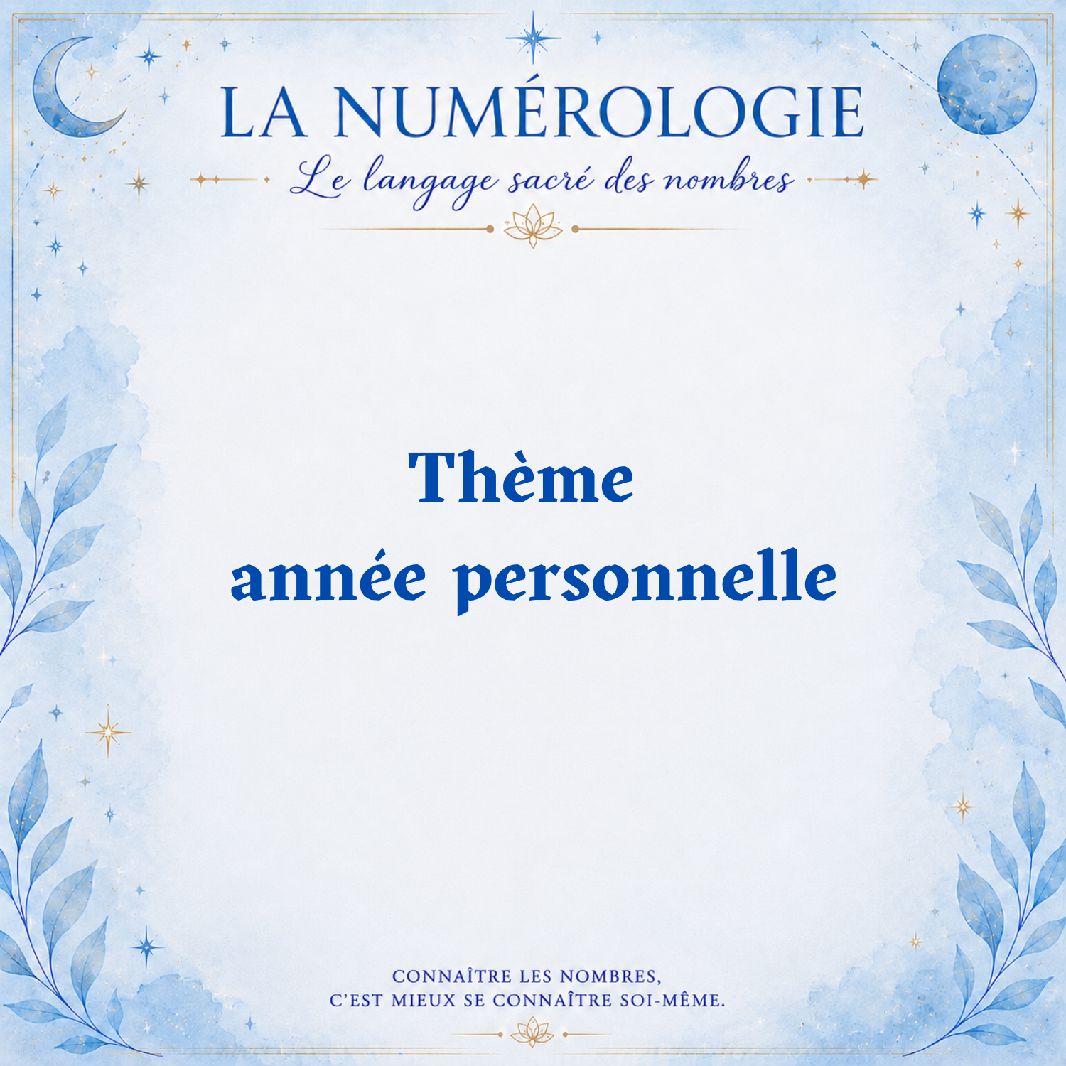 Thème de l’année personnelle