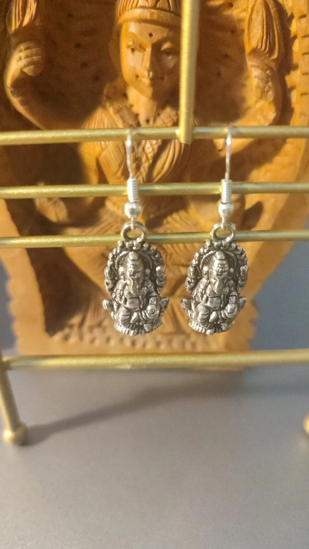 Boucle d'oreille Ganesh