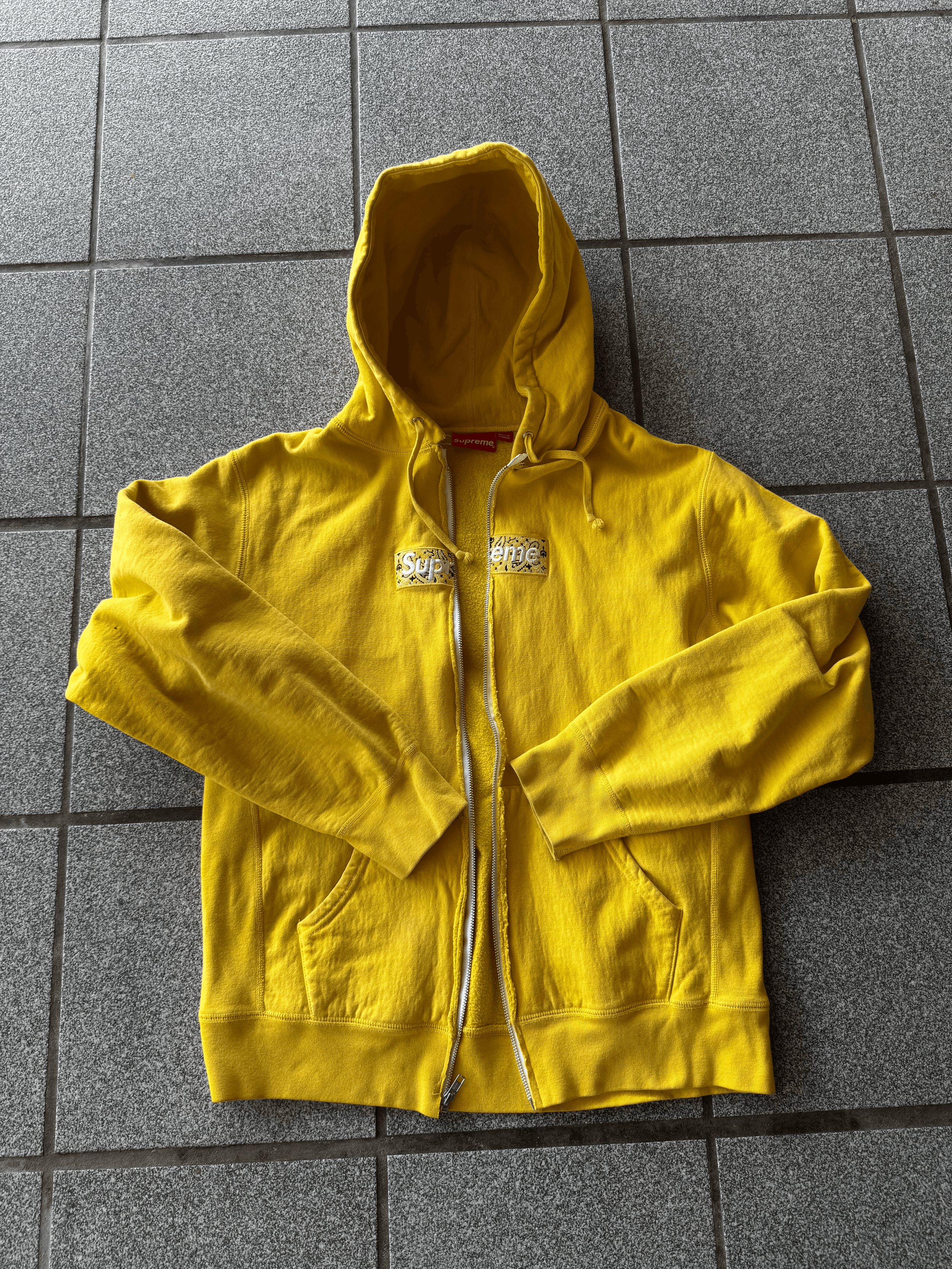 Yellow Supreme Zip Up Jacket (Size L - 2019)