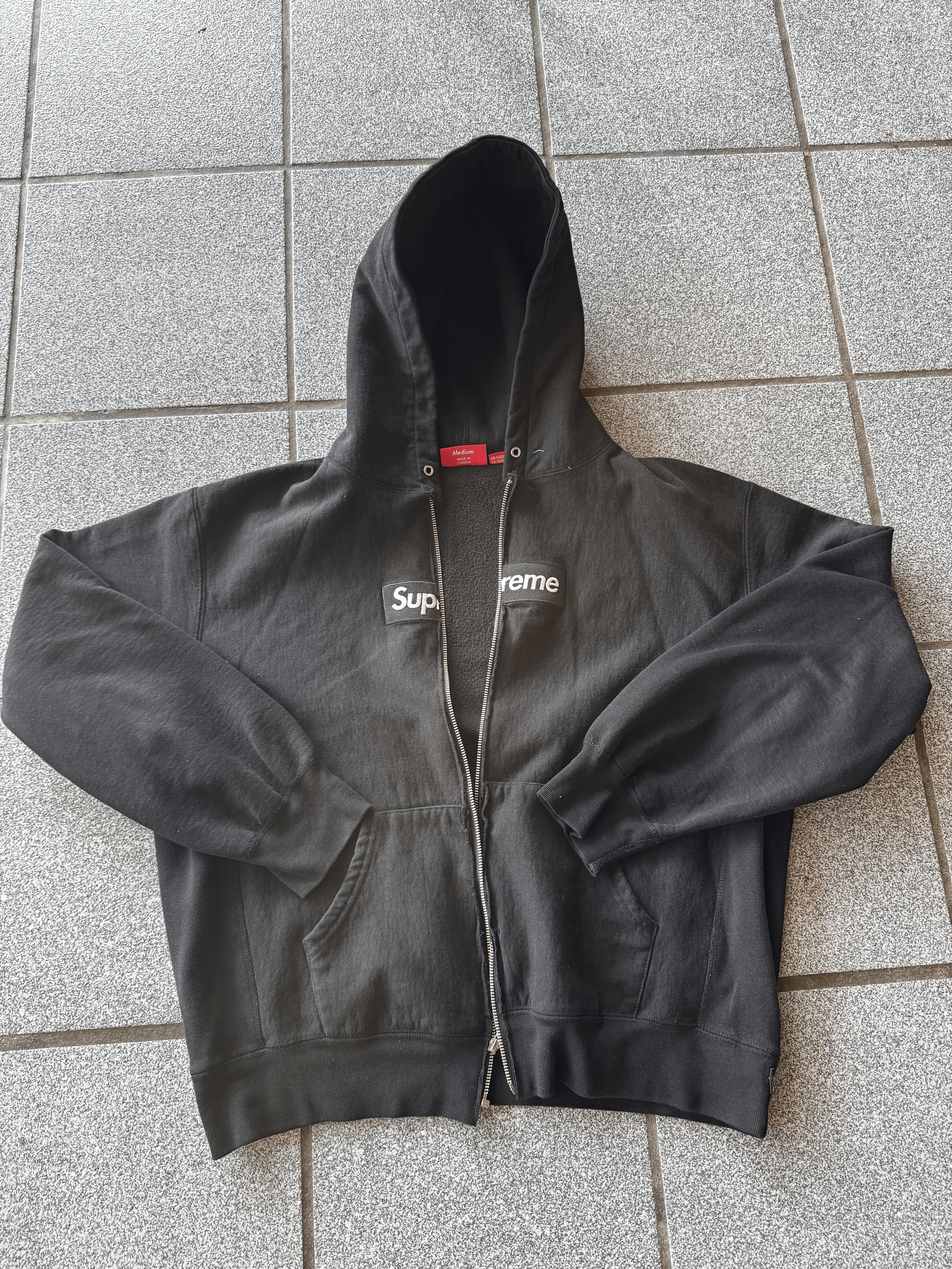 Black Supreme Zip Up Jacket (Size M - 2023)