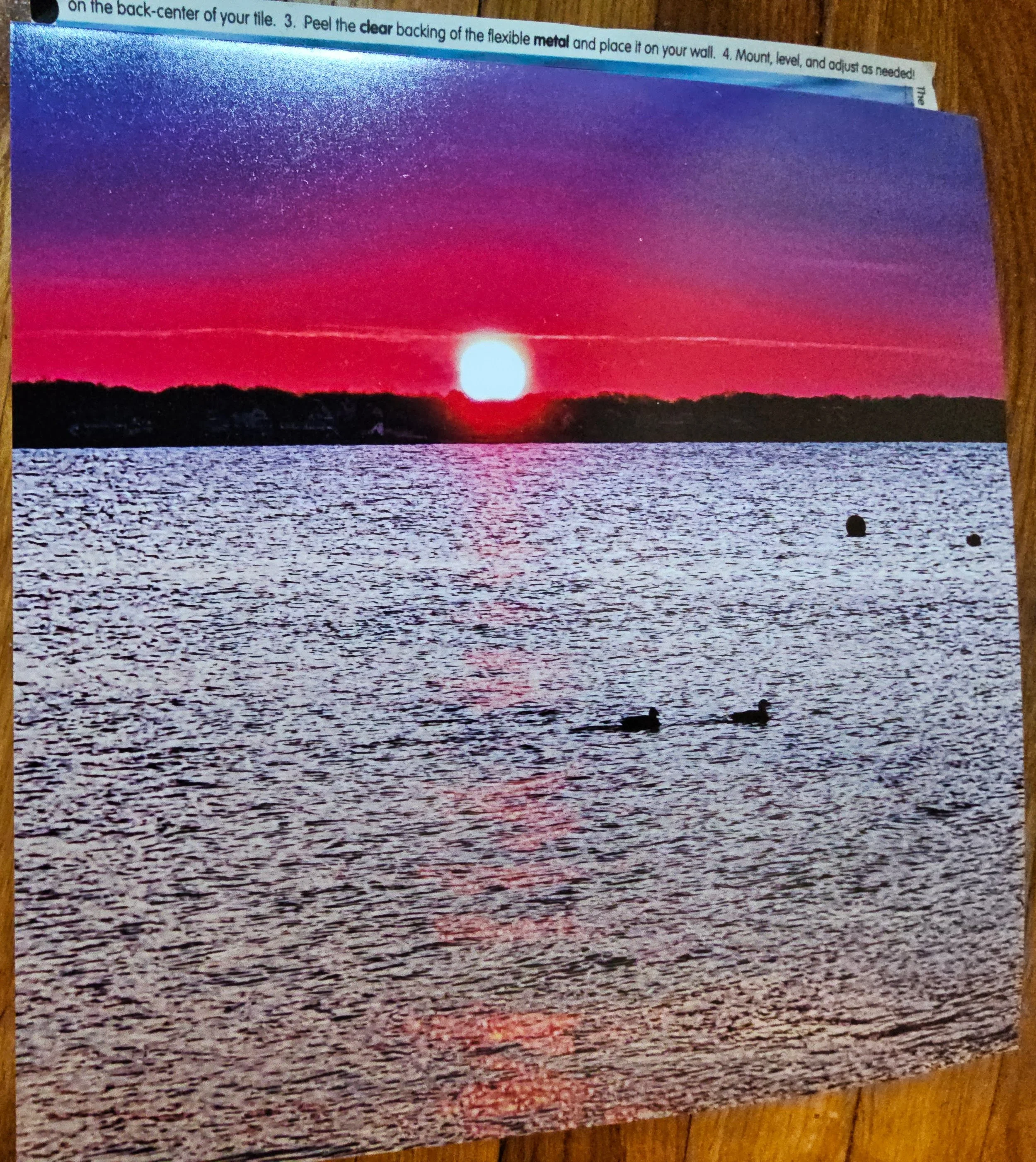 "Sunrise in Red and Purple"    tile