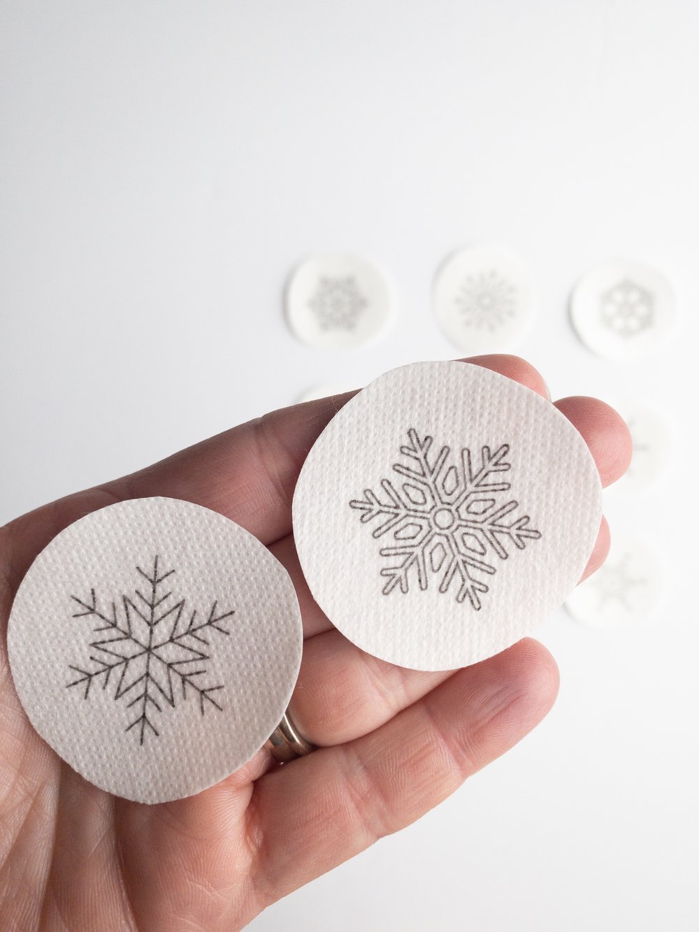Mini Snowflake Stick & Stitch Embroidery Patterns — Olmsted Needlework Co.