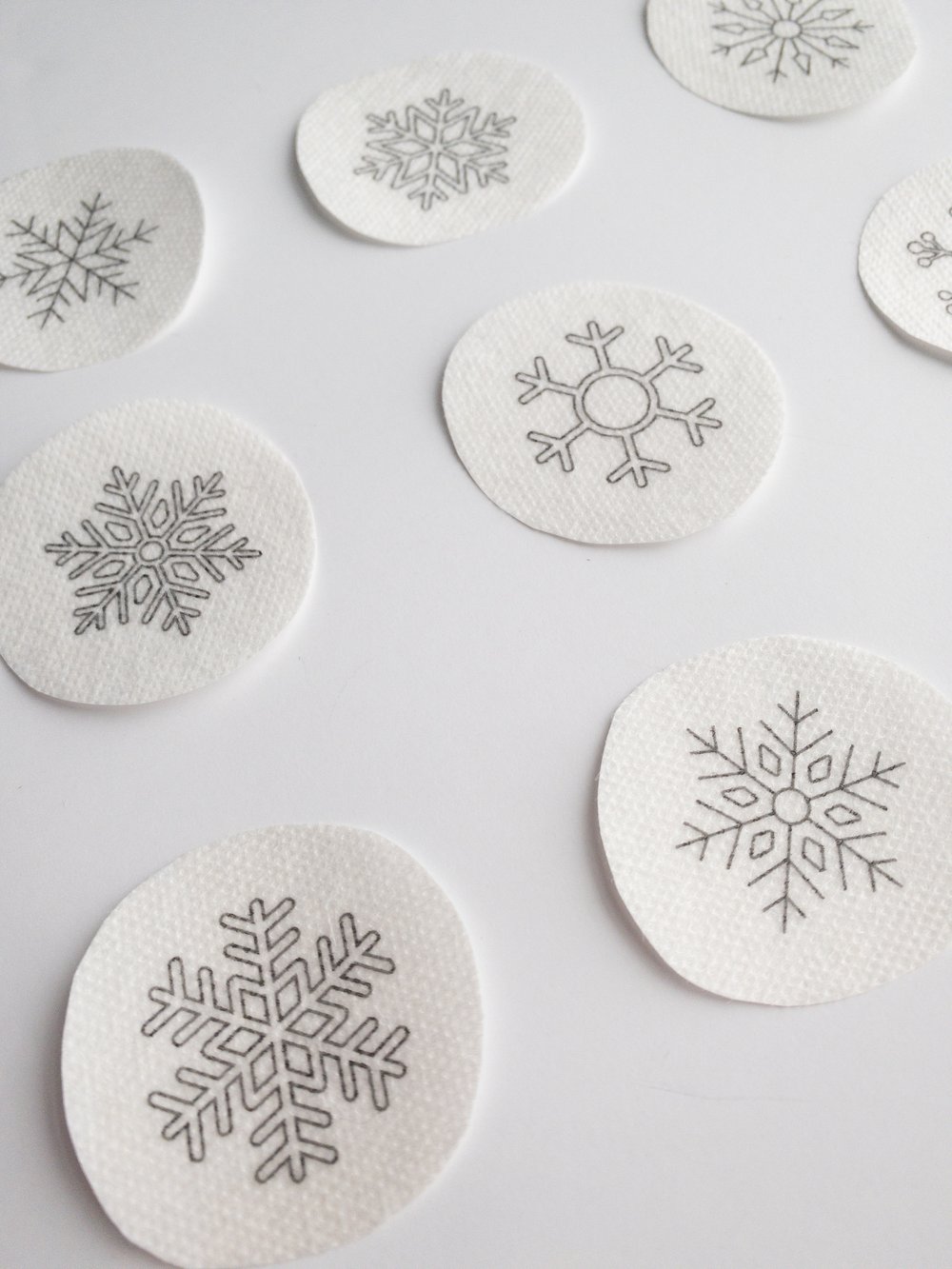 Snowflakes Stick & Stitch Embroidery Patterns — Olmsted Needlework Co.