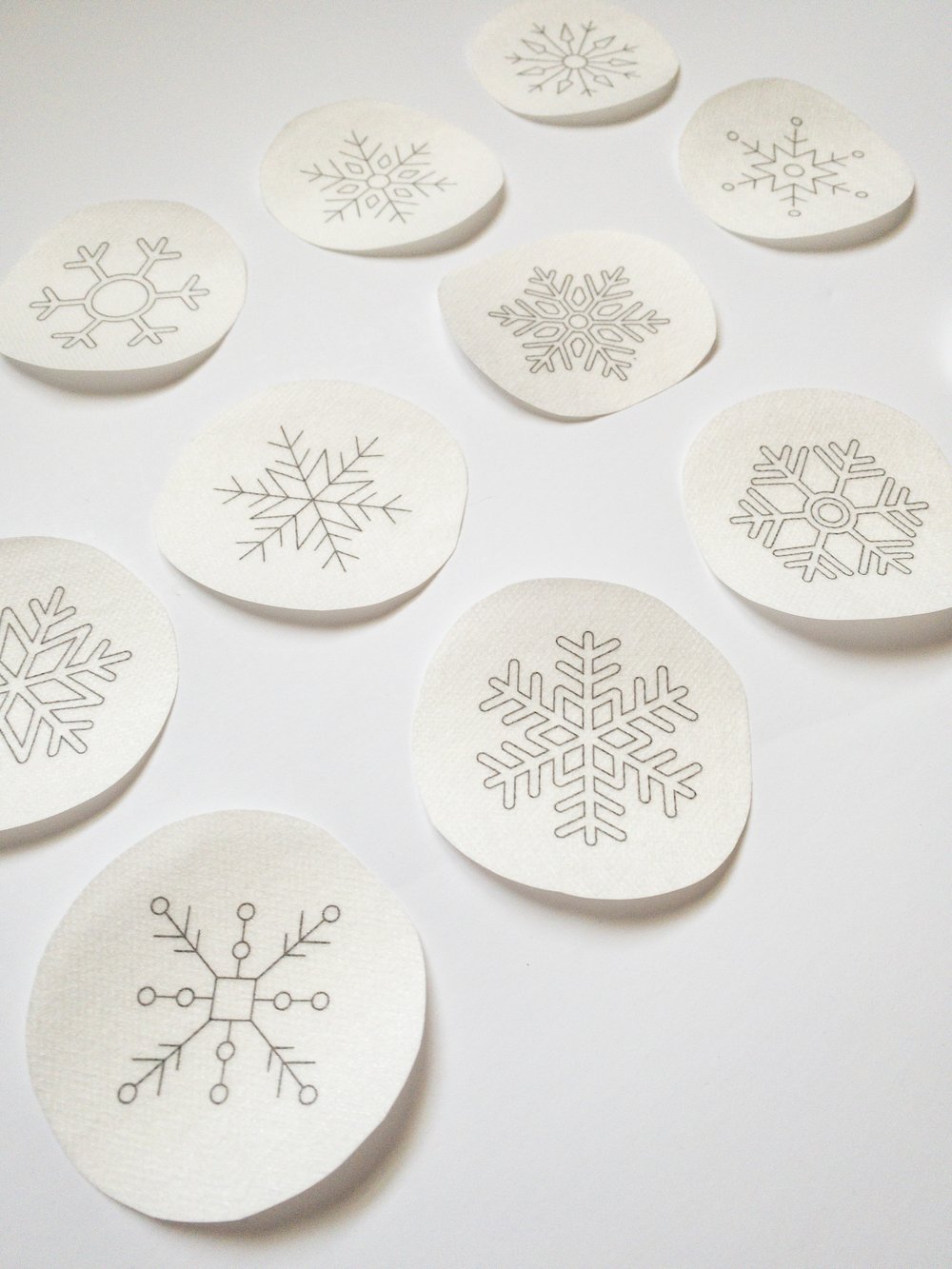 Snowflakes Stick & Stitch Embroidery Patterns — Olmsted Needlework Co.
