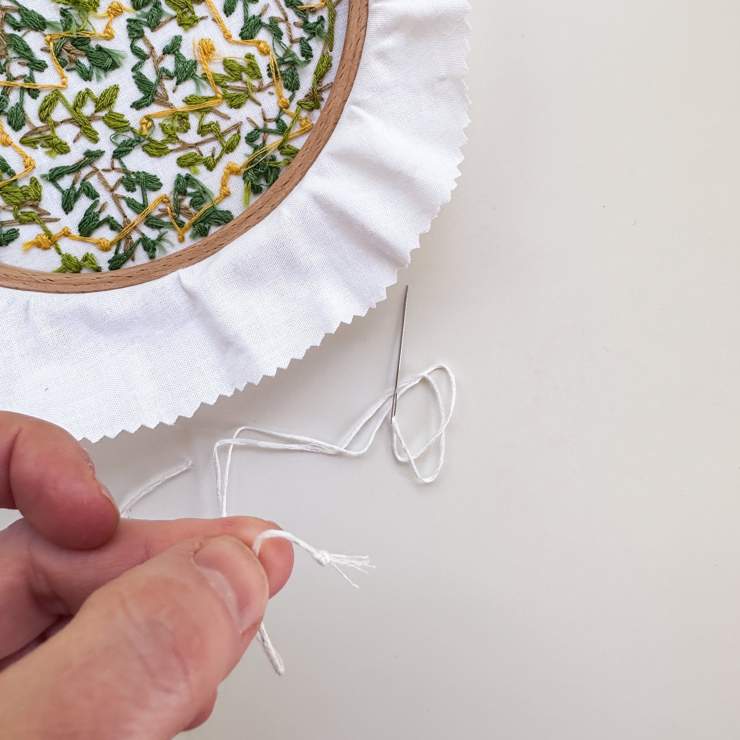 How To Bind Your Embroidery Hoop 