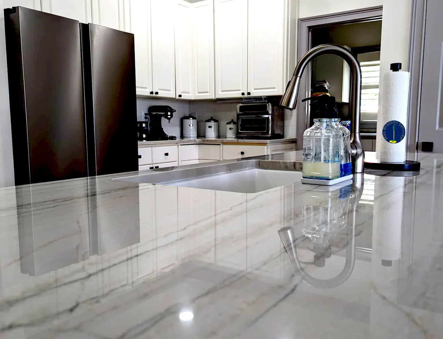 This is a kitchen after we have cleaned.