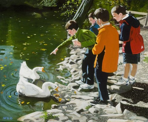 Boys and Geese - 24x20 Oil on Canvas - SFG 2010.jpg
