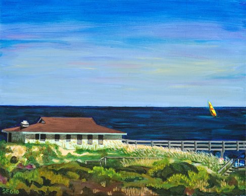 Sunset Pier - 14x11 Oil on Canvas - SFG 2010.jpg