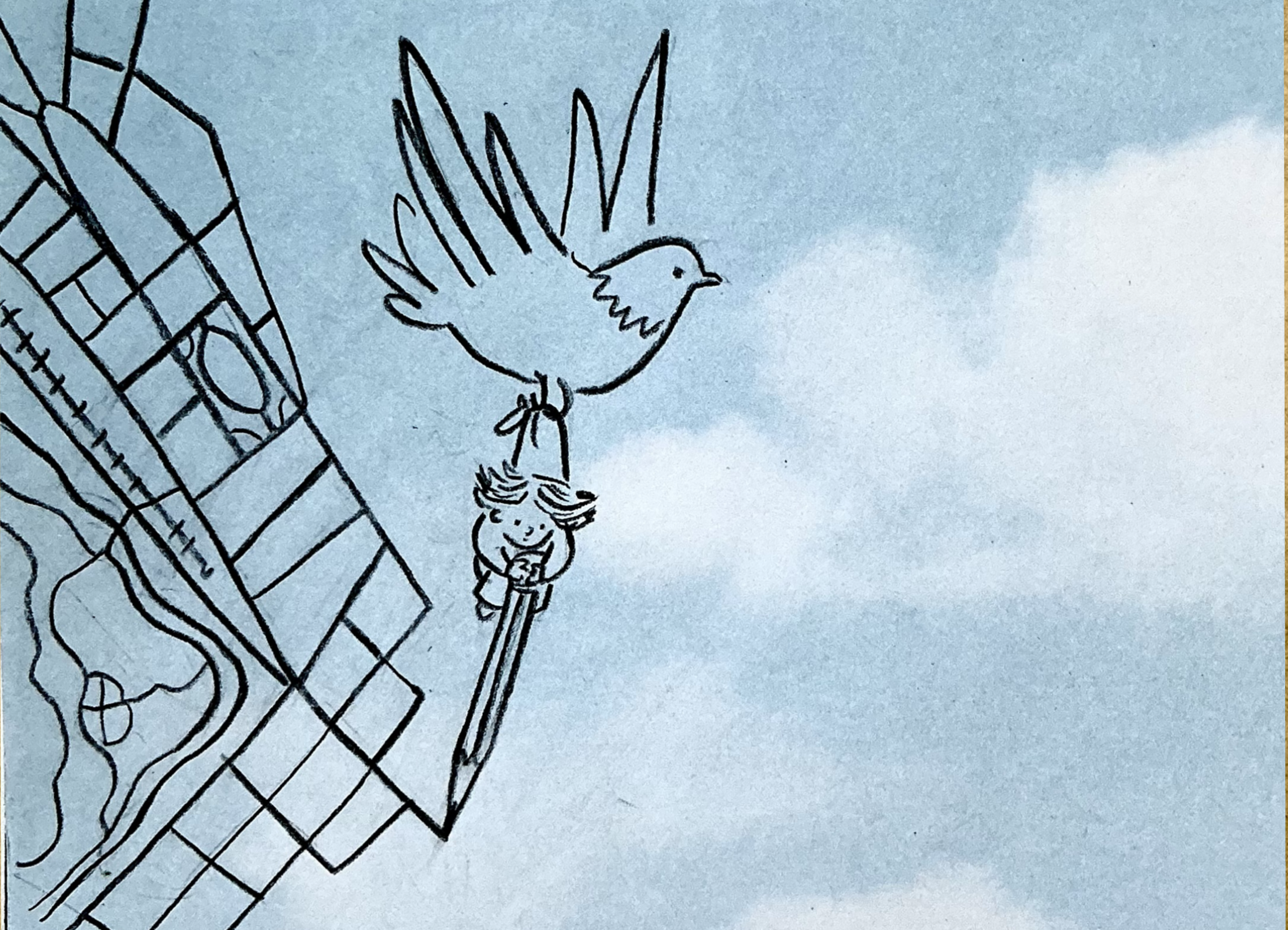 How to draw a city: bird's-eye view