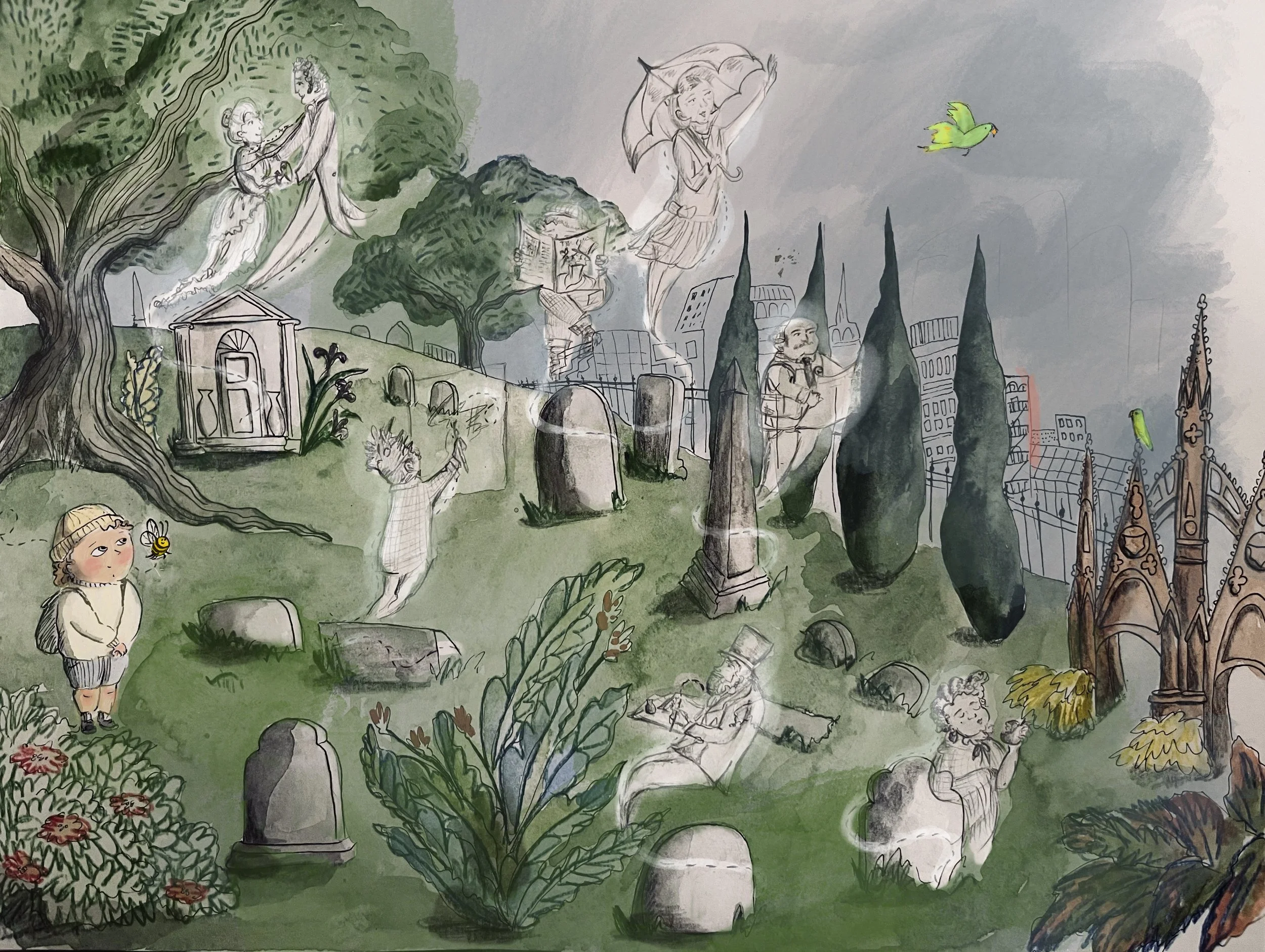 The Bees of Green-Wood Cemetery 
