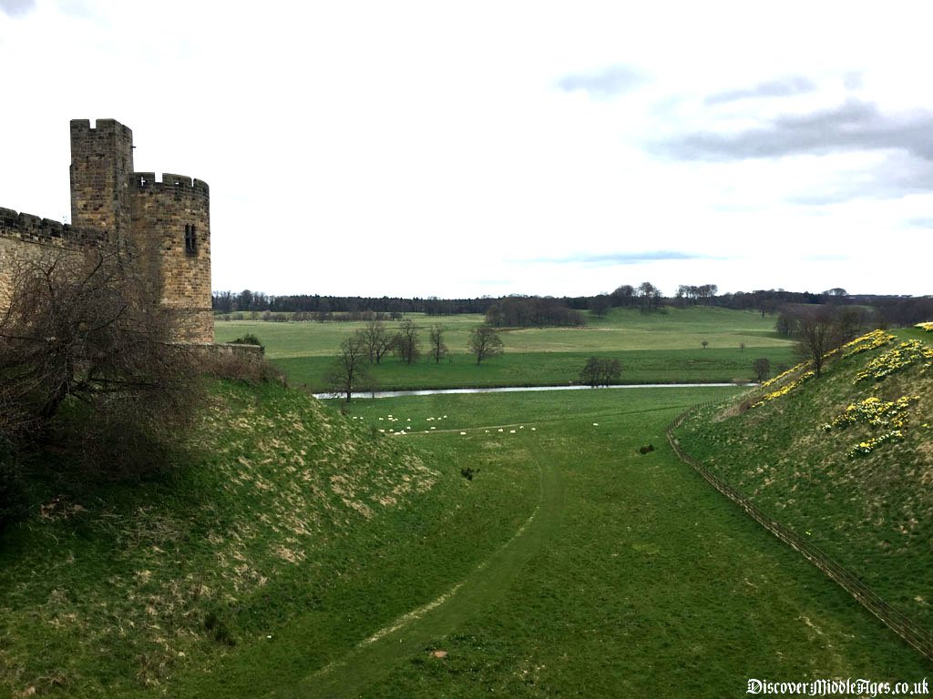 Alnwick Castle Moat and View