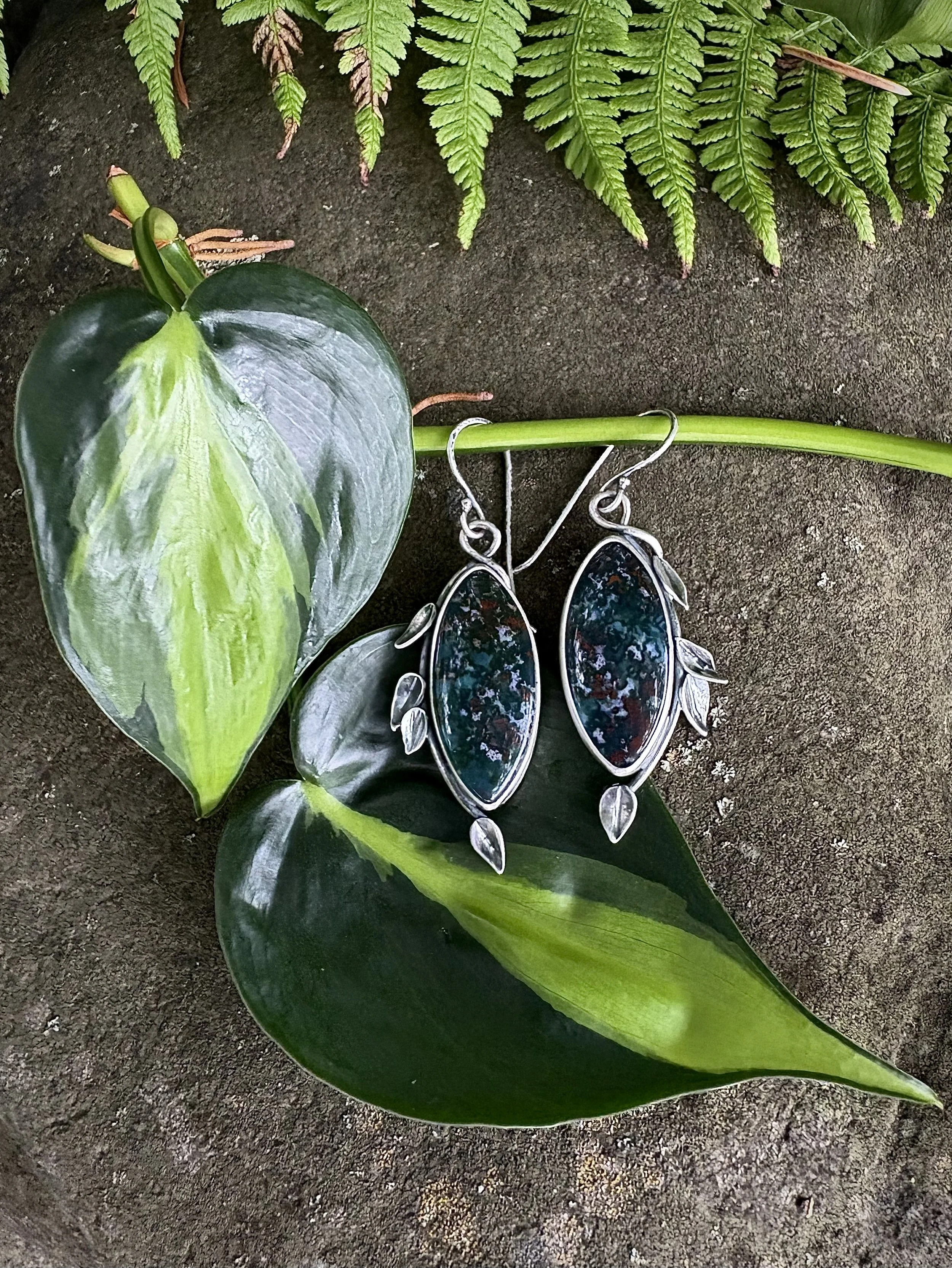 Philodendron Earrings