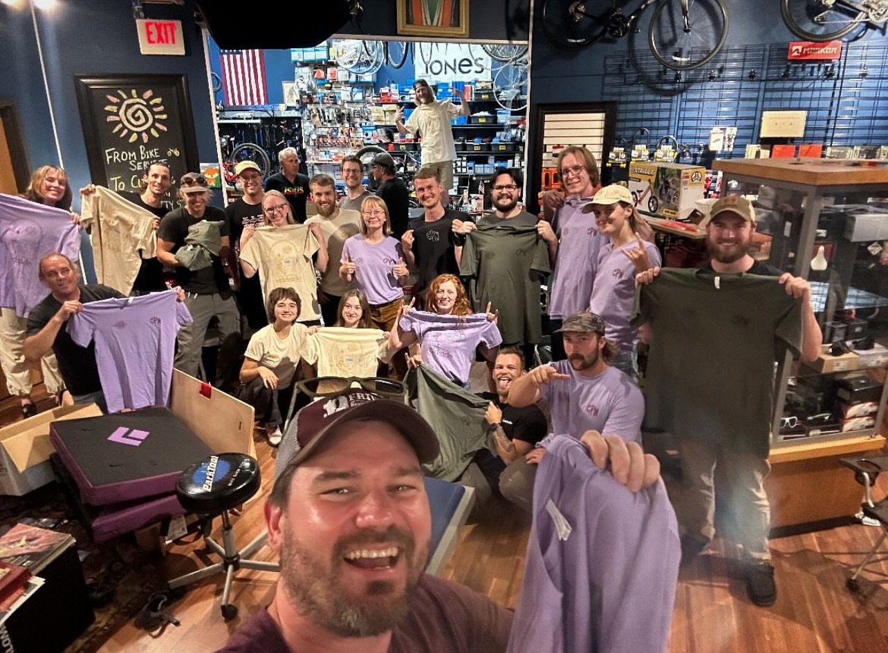 Was a pleasure to work with @wildsideactionsports on a project for the @cragginclassic this weekend! We hope you snagged yourself a shirt! #screenprinting #properprints #properthread