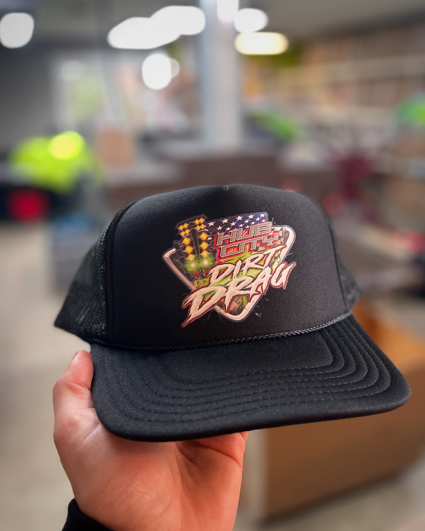 Made a ton of awesome merch for @hubcitydirtdrags and what an event it was! Here is one of the trucker caps that turned out great! #hubcitydirtdrags #properprints #properthread