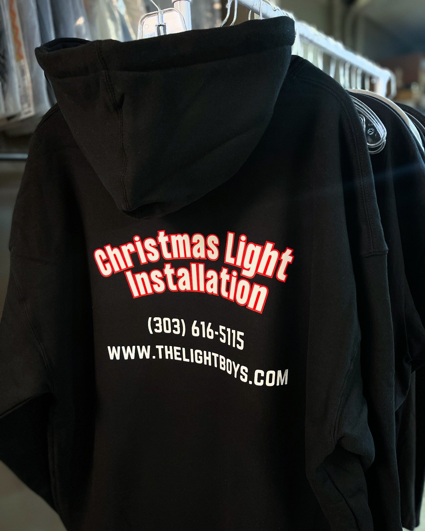 If you&rsquo;re in Colorado and in need of Christmas light installation, these are the boys to call! #screenprinting #properprints #properthread